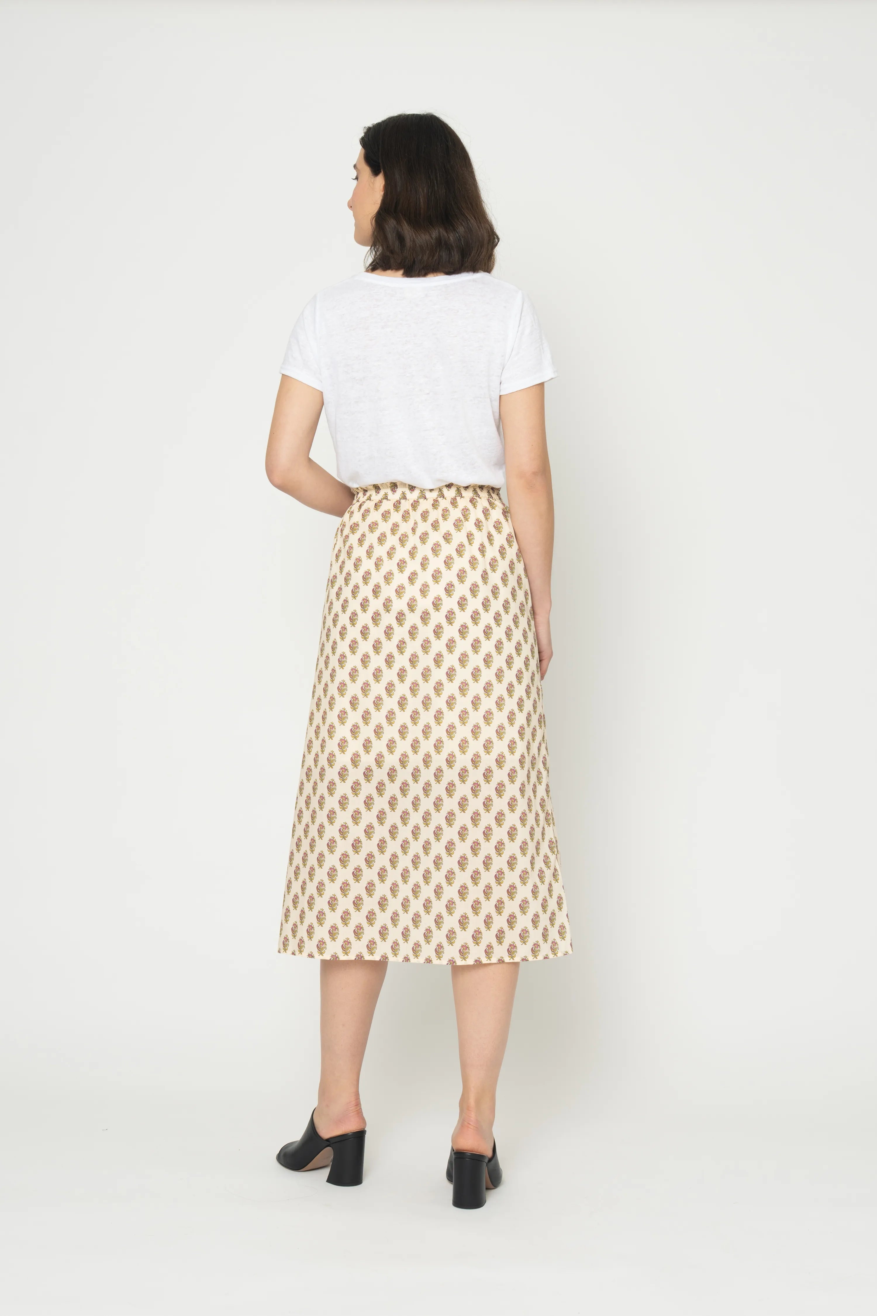 JUPE PAULINETTA - PRINT PROVENCE GOLD