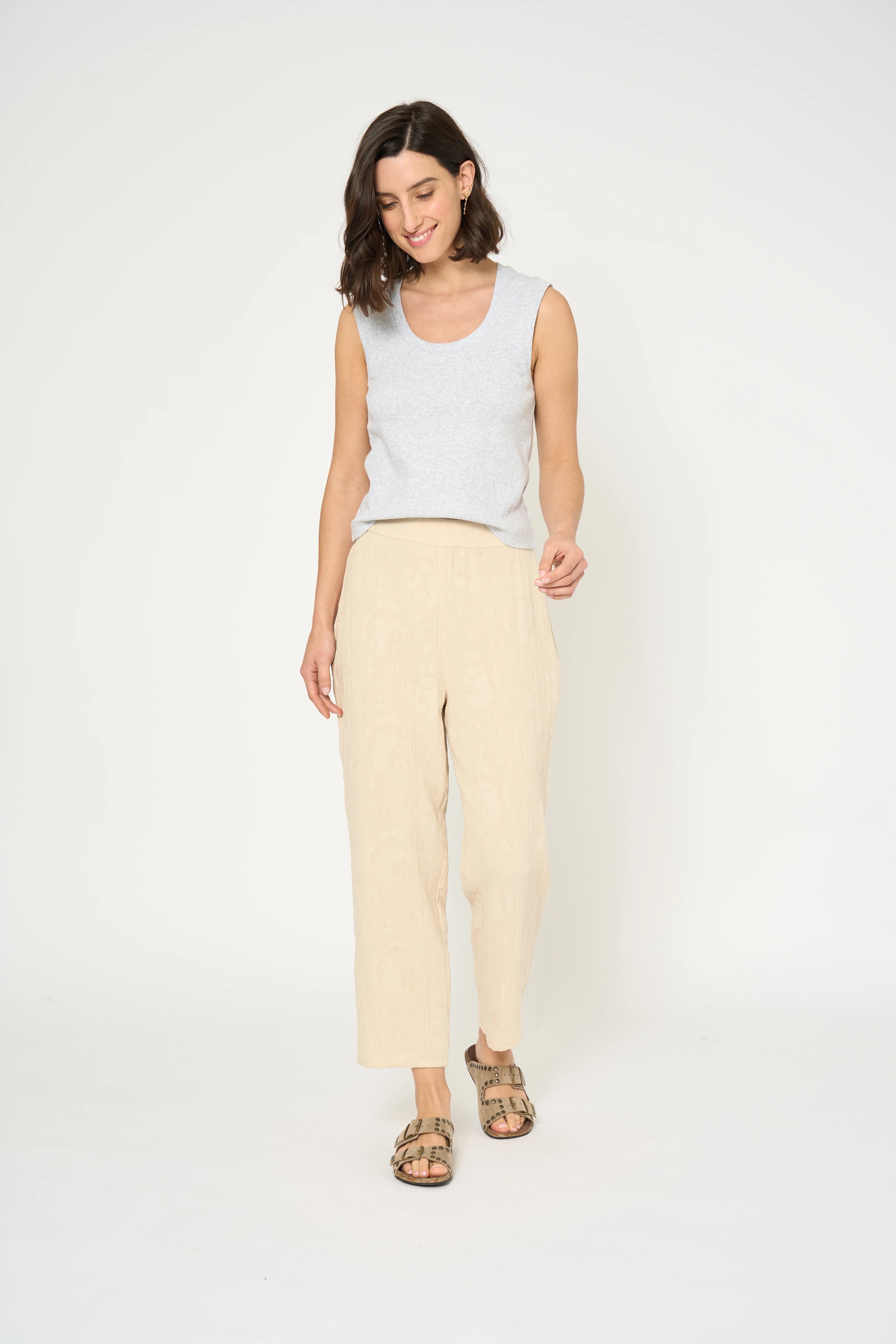 PANTALON ANIS - ARGILE