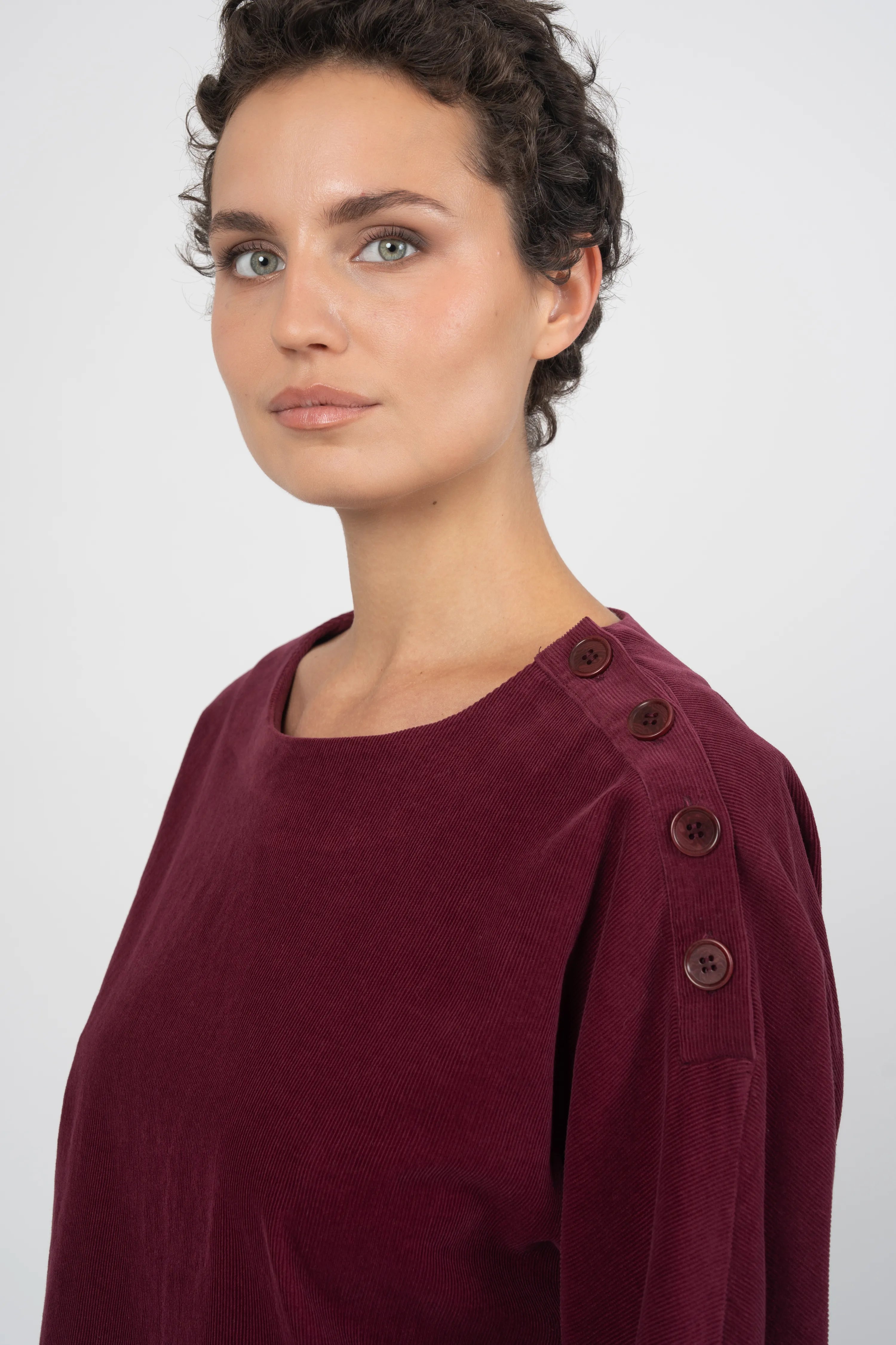 BLOUSE REA - BURGUNDY