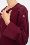 BLOUSE REA - BURGUNDY