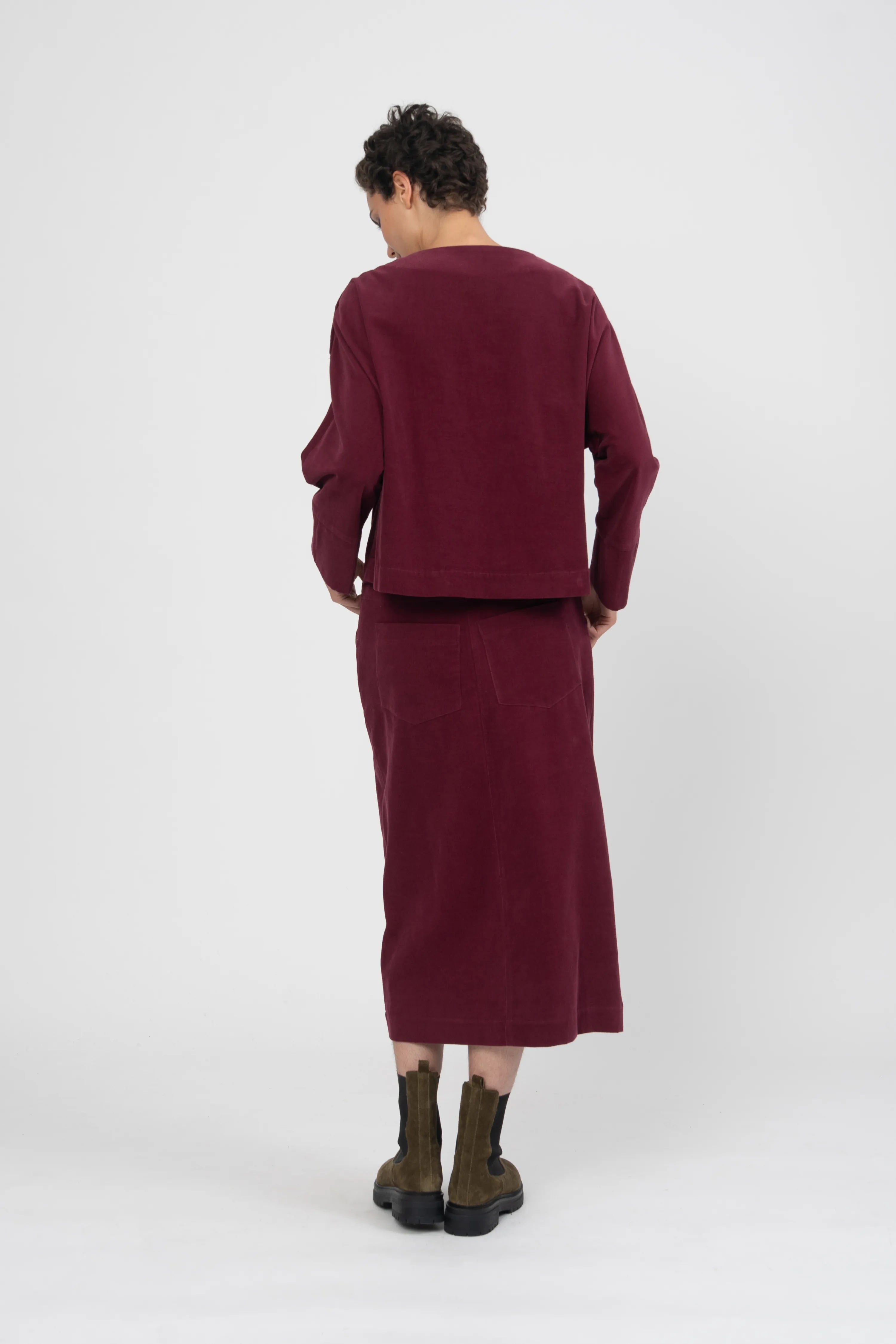 BLOUSE REA - BURGUNDY