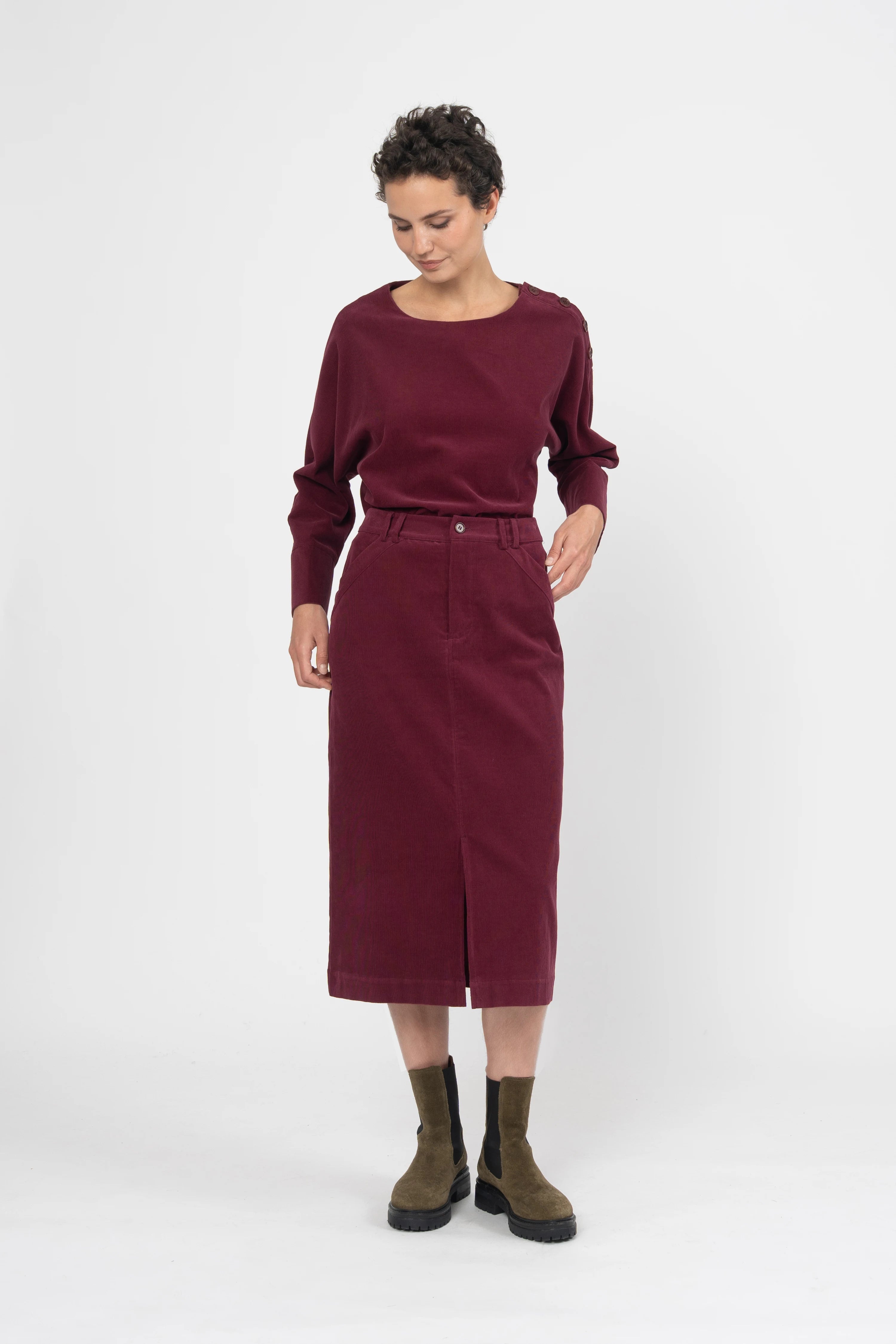 JUPE REGIA - BURGUNDY