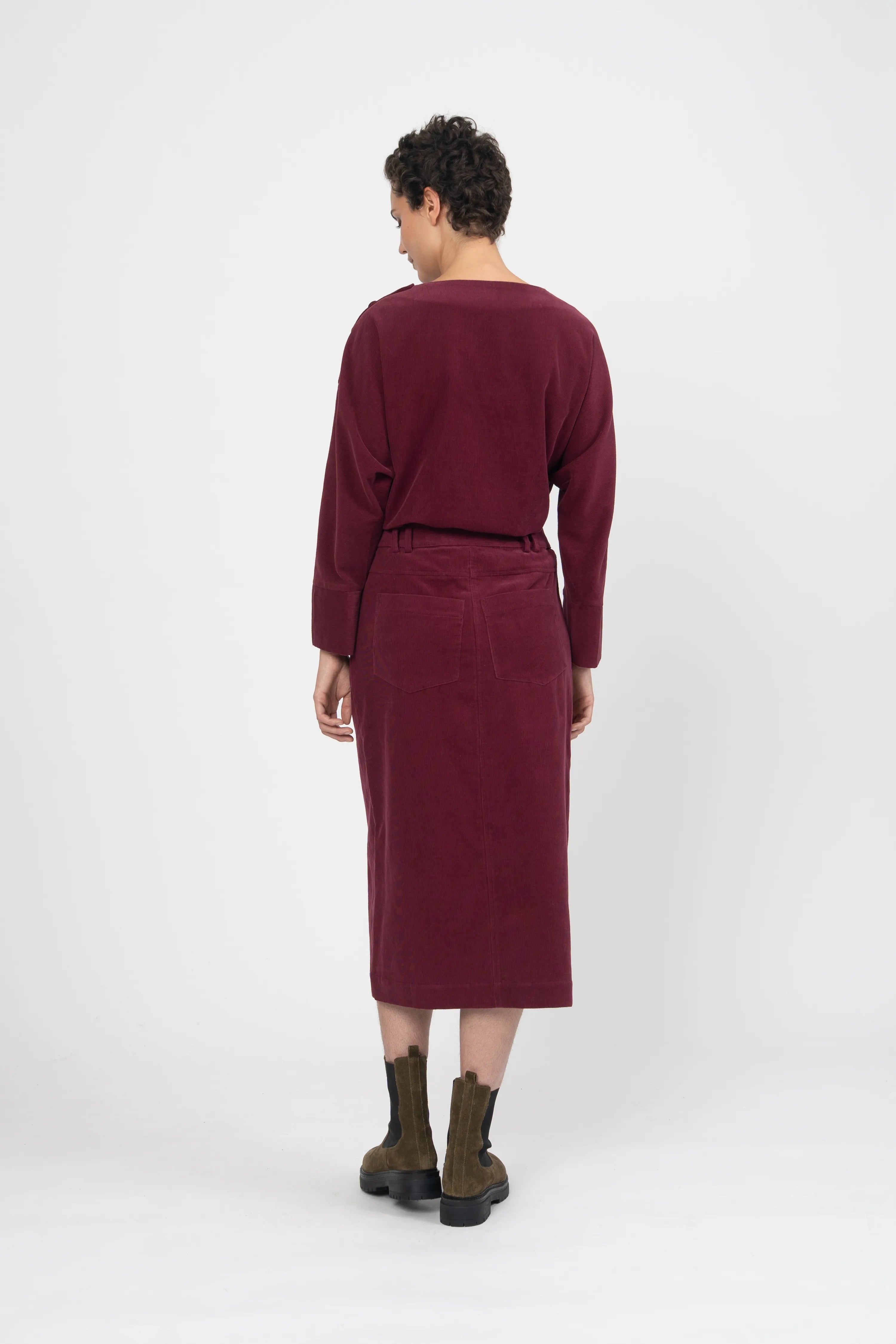 JUPE REGIA - BURGUNDY
