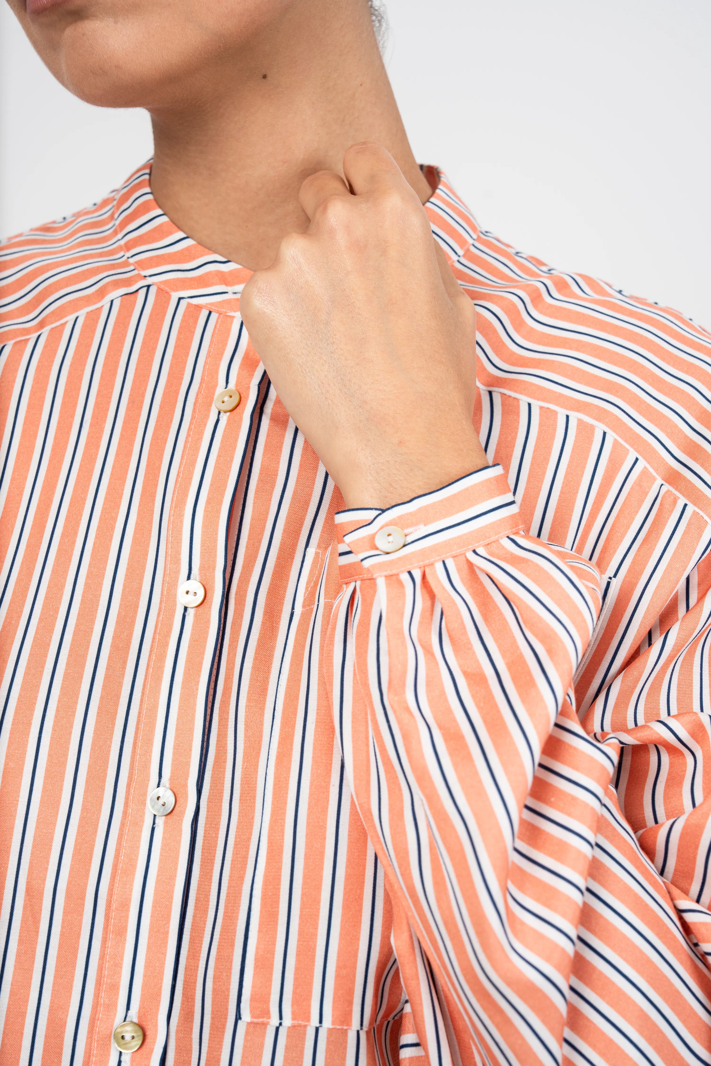 BLOUSE SOFIA - ORANGE STRIPES