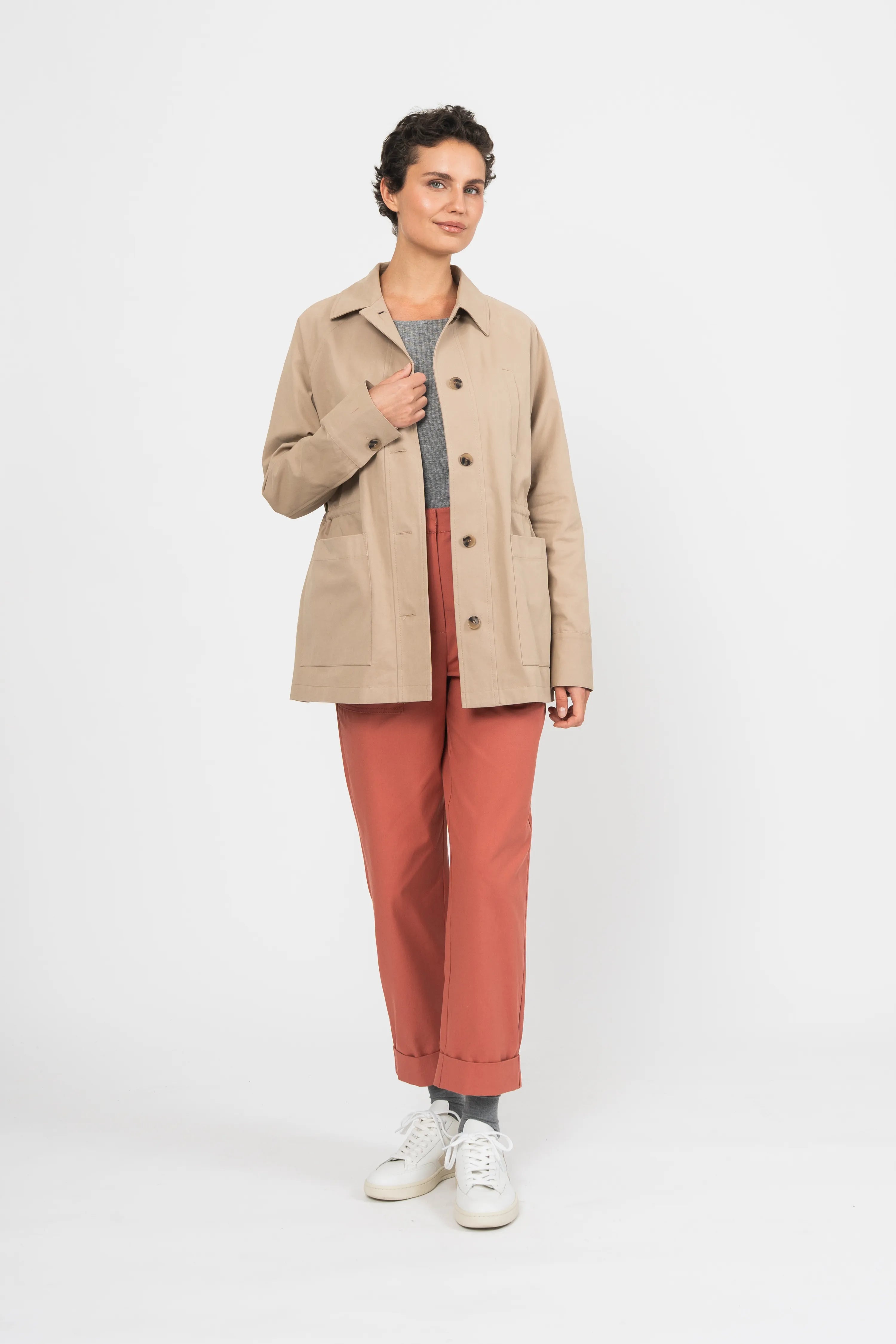 VESTE PIALA - TAUPE