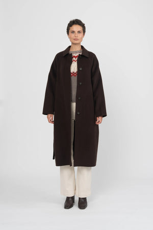 MANTEAU FLORA - CHOCOLAT