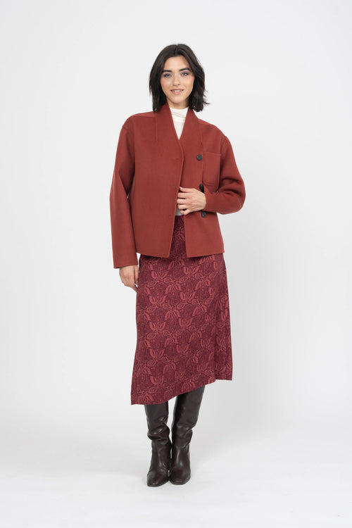 MANTEAU FLORIANE - BRIQUE