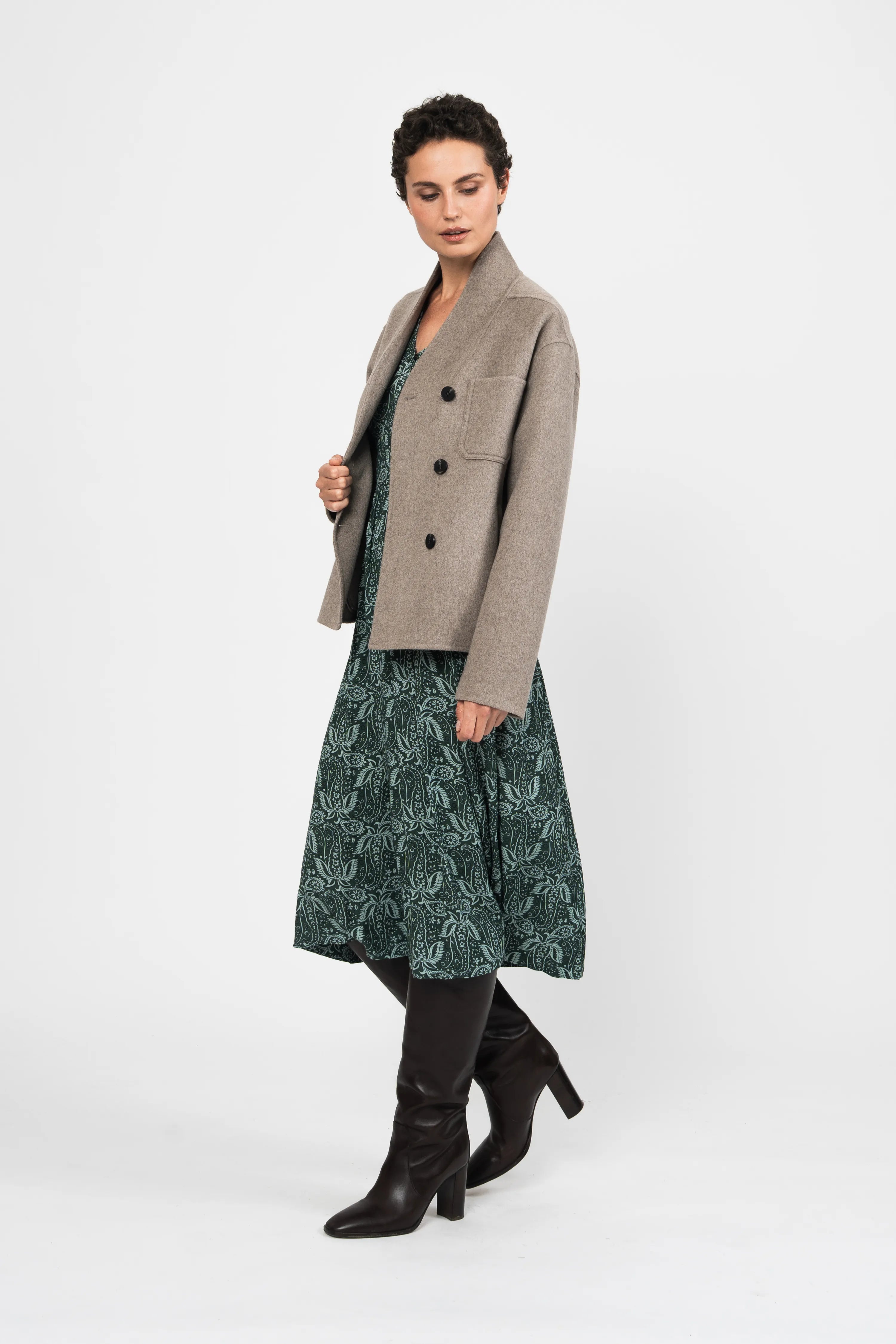 MANTEAU FLORIANE - TAUPE
