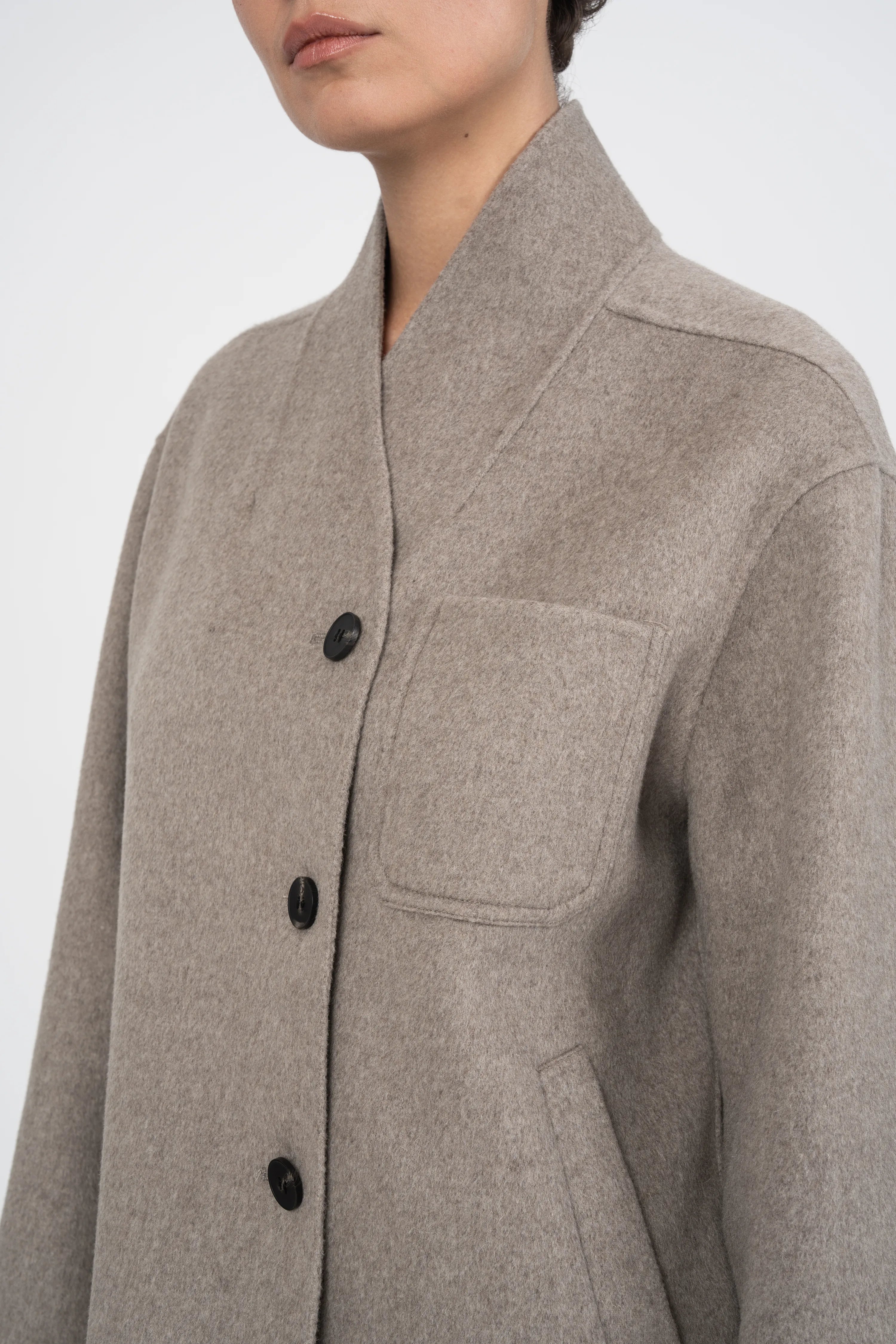 MANTEAU FLORIANE - TAUPE