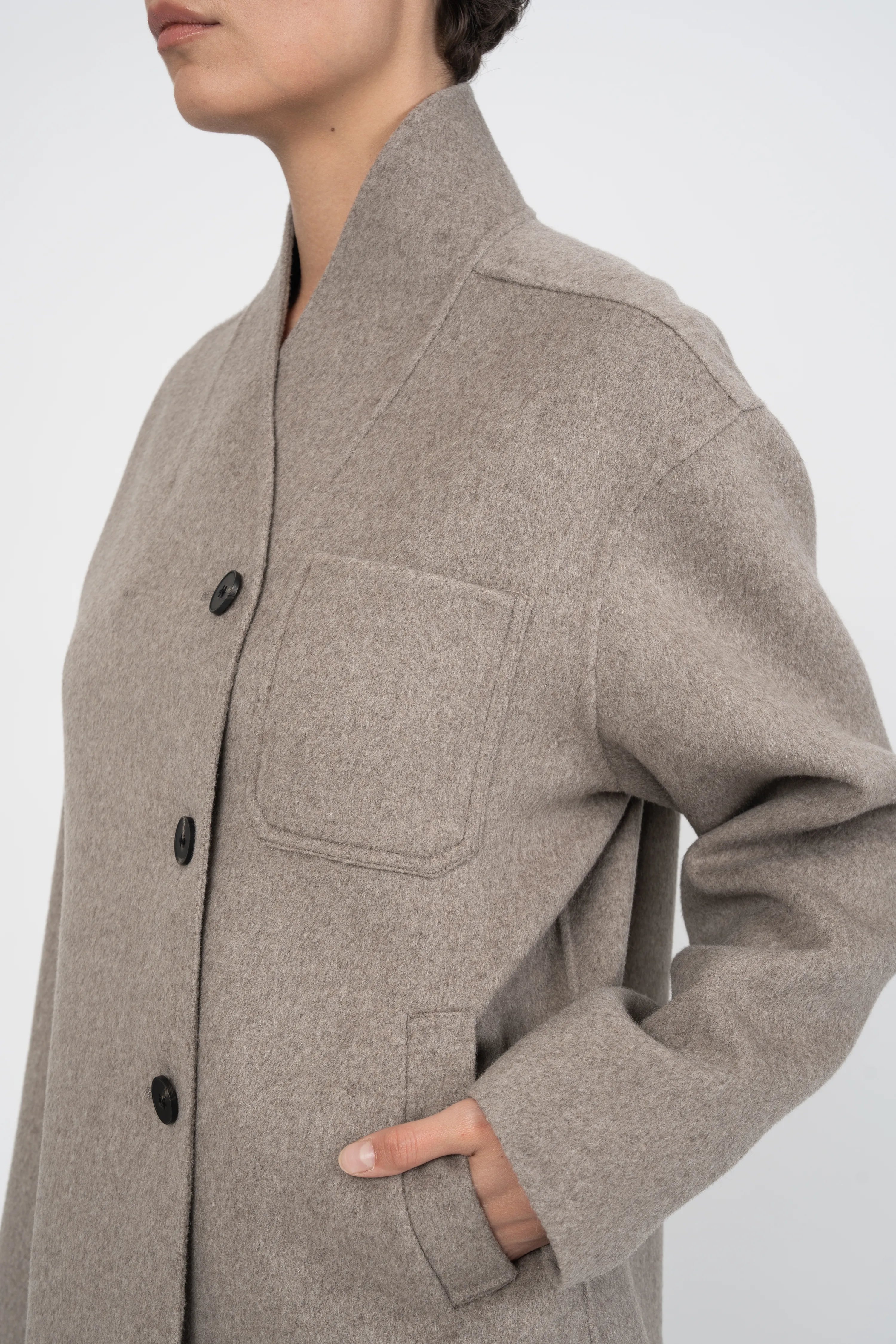 MANTEAU FLORIANE - TAUPE