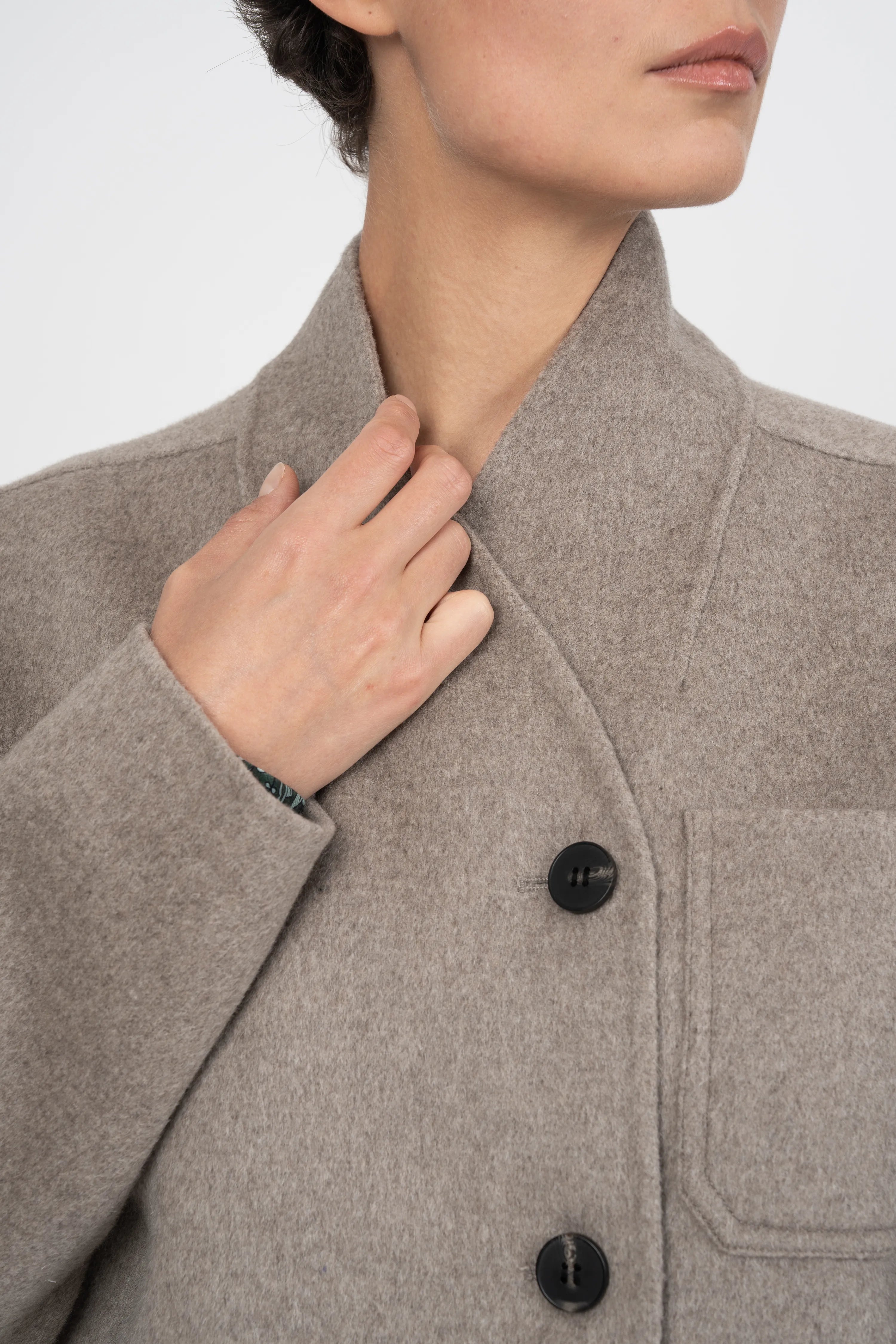 MANTEAU FLORIANE - TAUPE