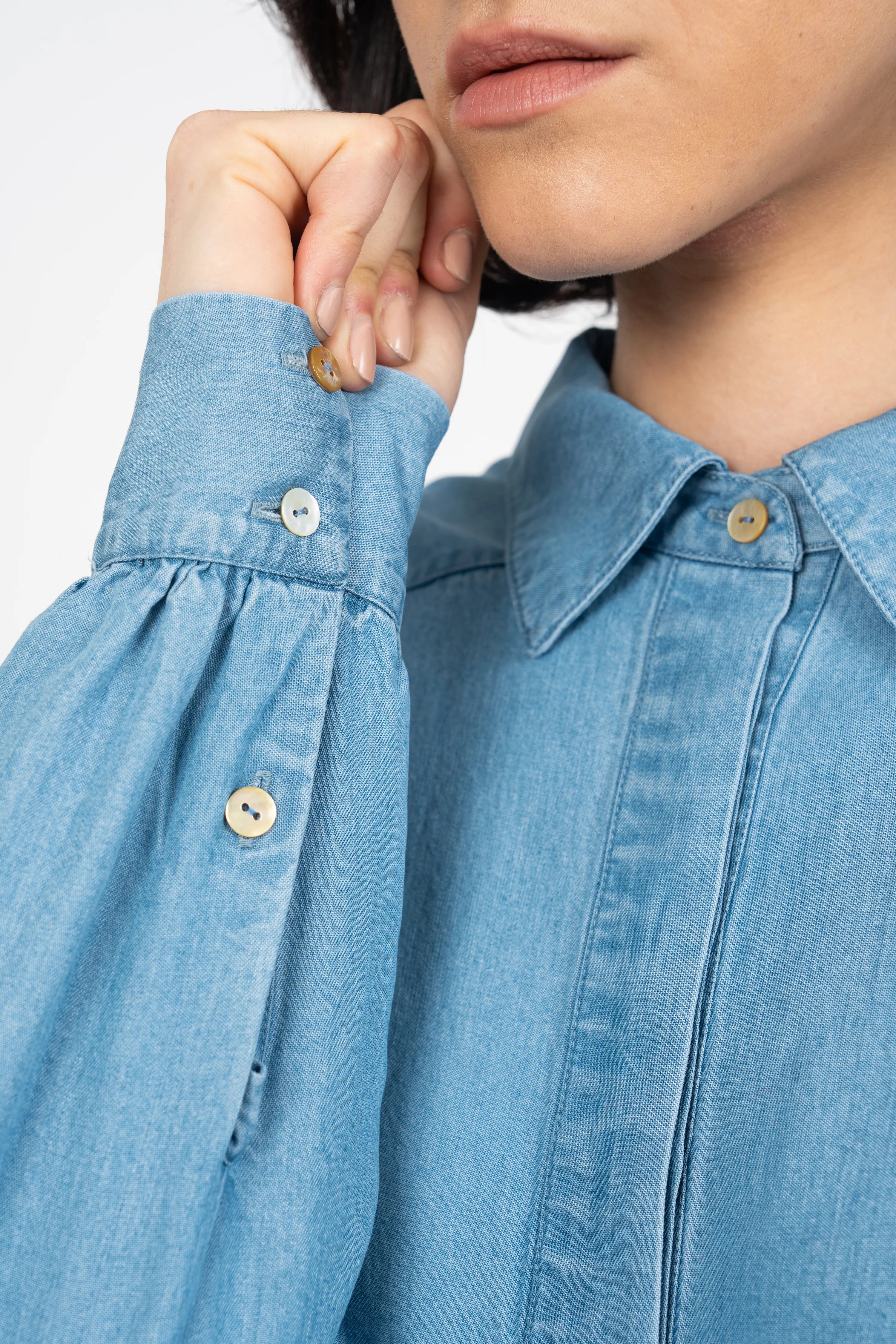 BLOUSE TOMAS - STONE BLEACHED