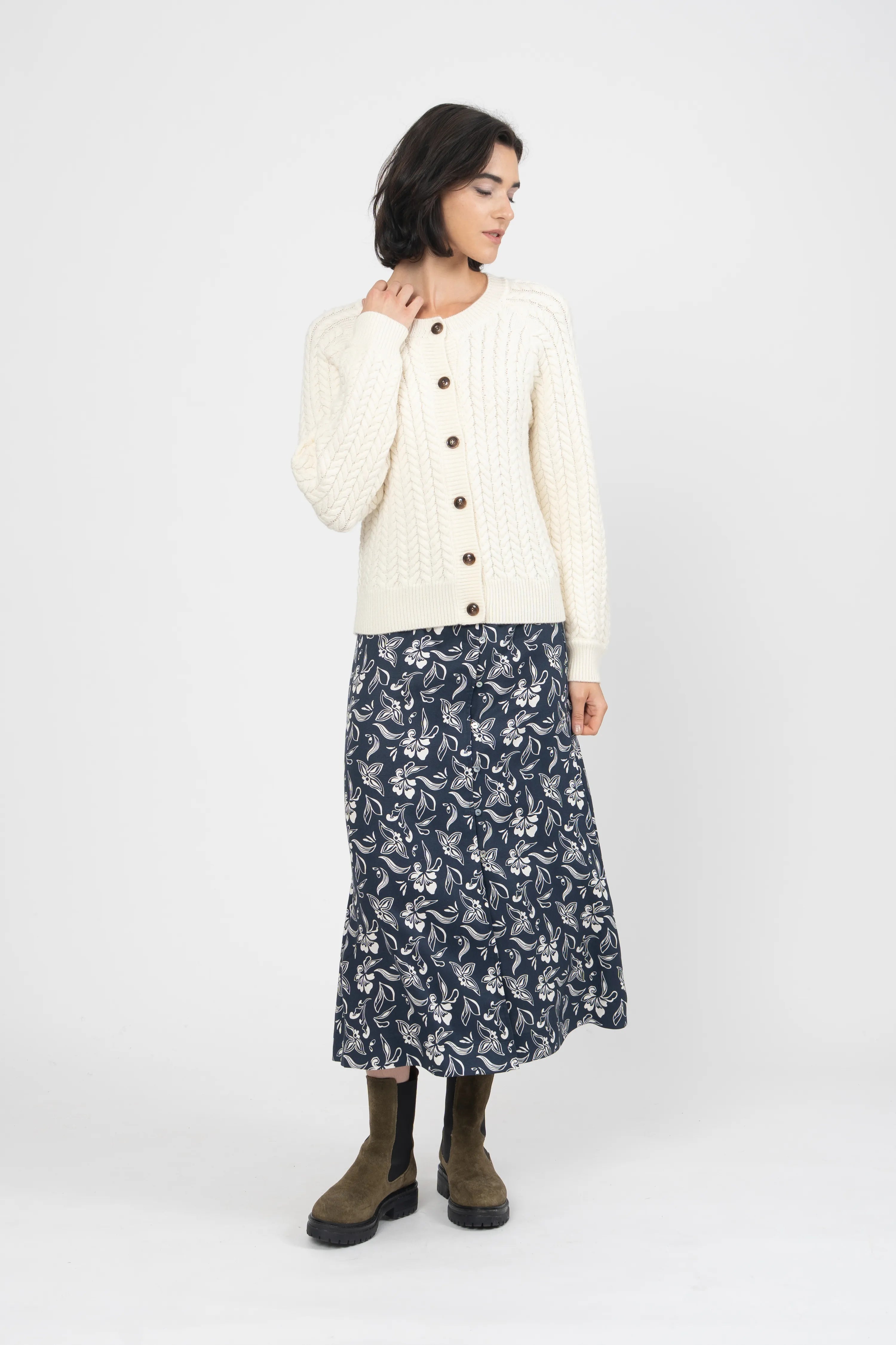 GILET MERINE - ECRU
