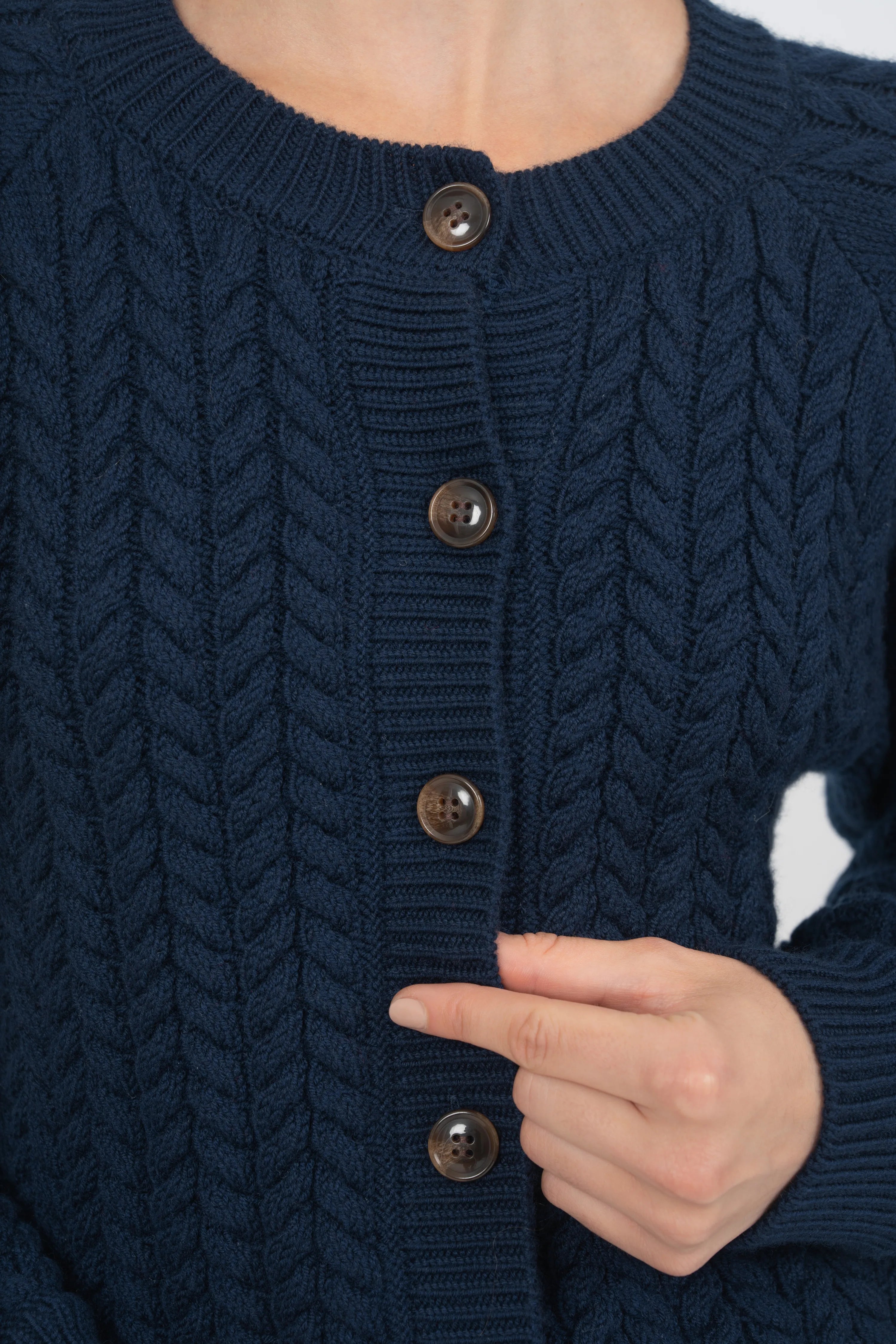 GILET MERINE - NAVY