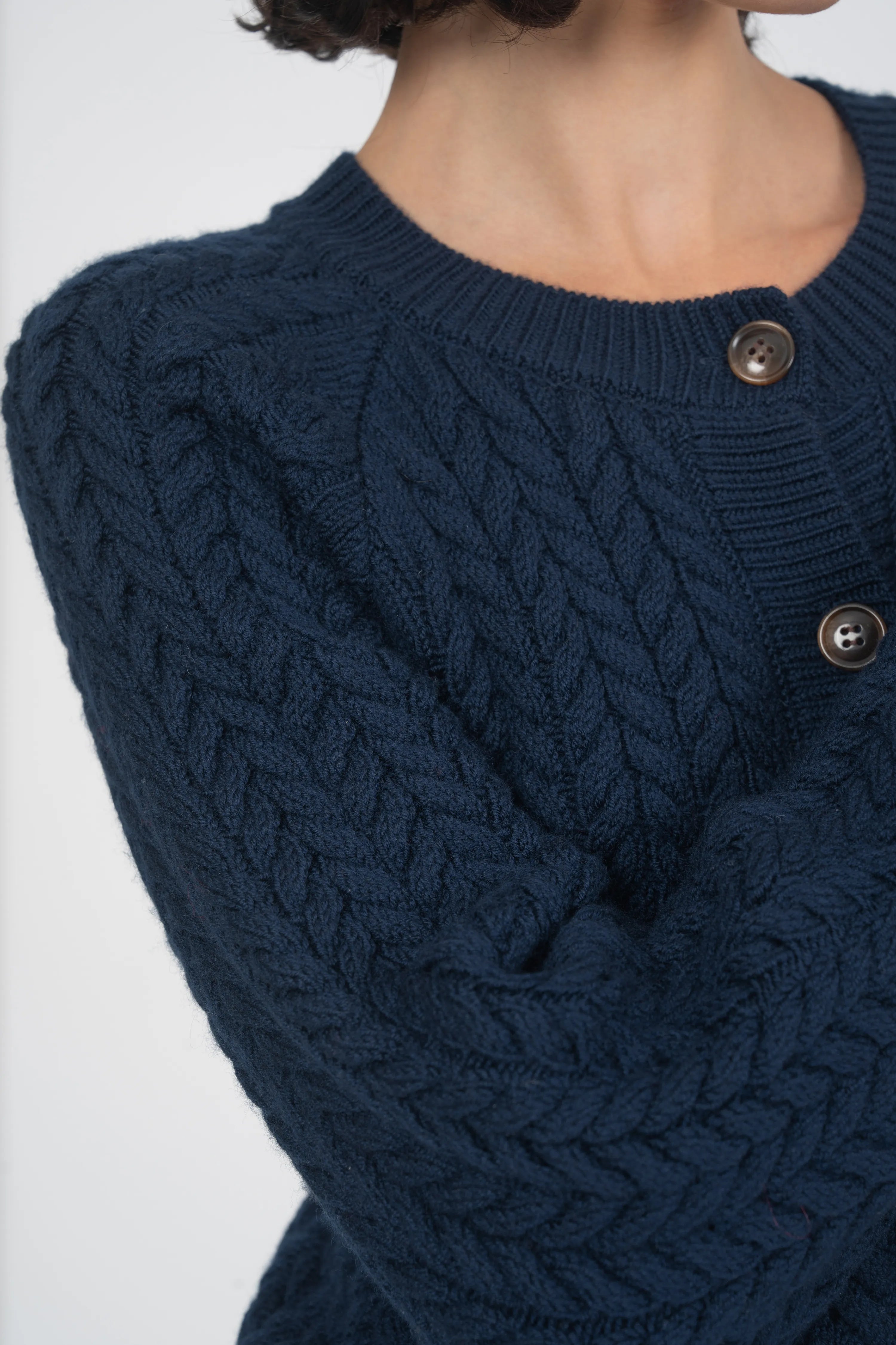 GILET MERINE - NAVY