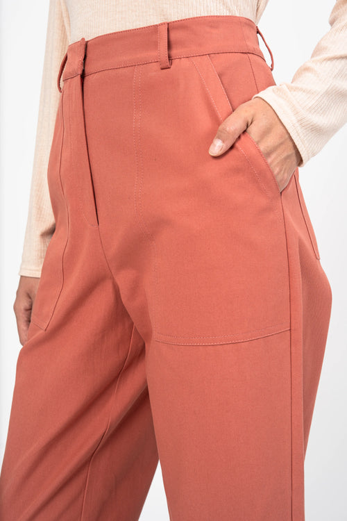 PANTALON CLEO - TERRACOTTA
