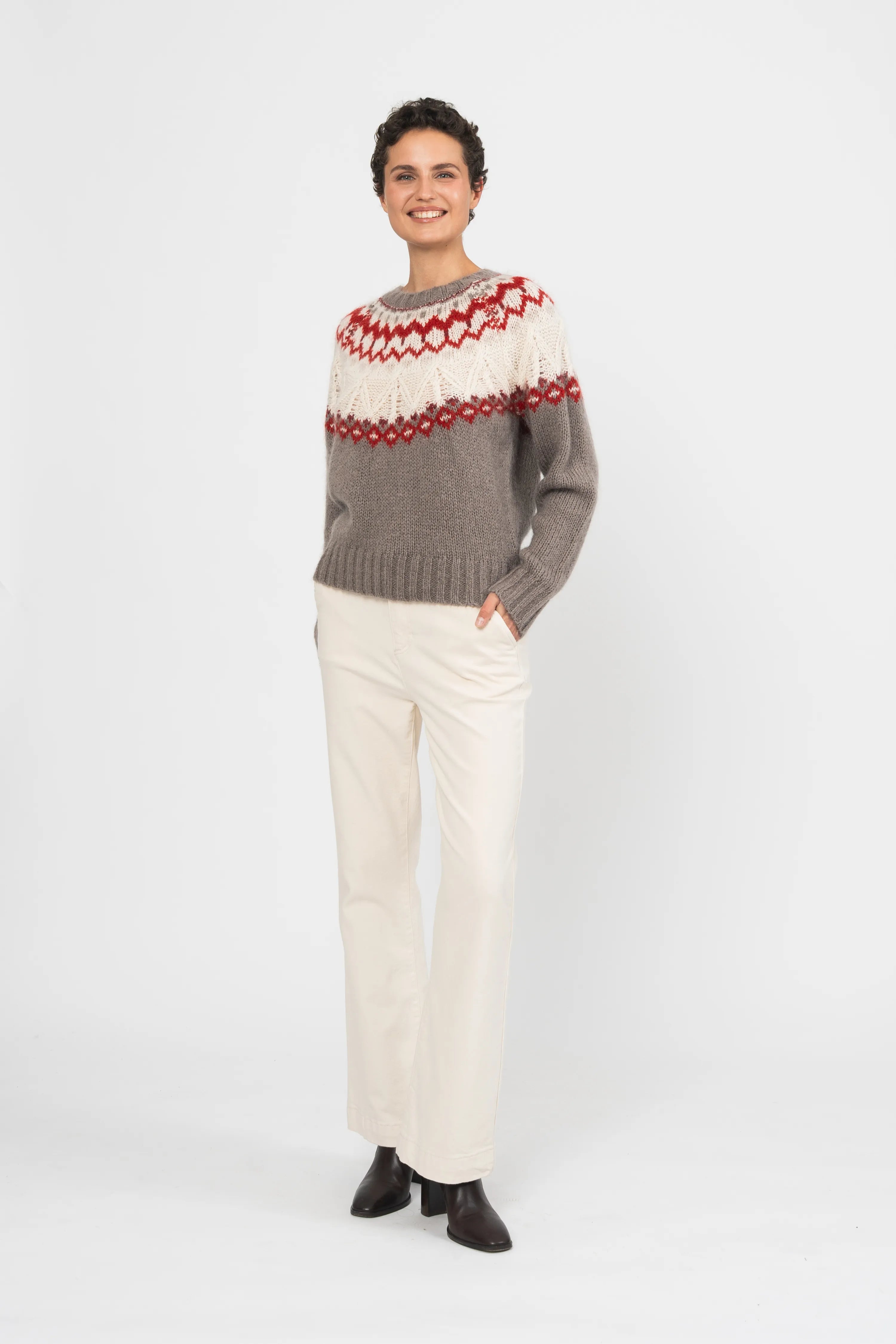PULL MONET - TAUPE
