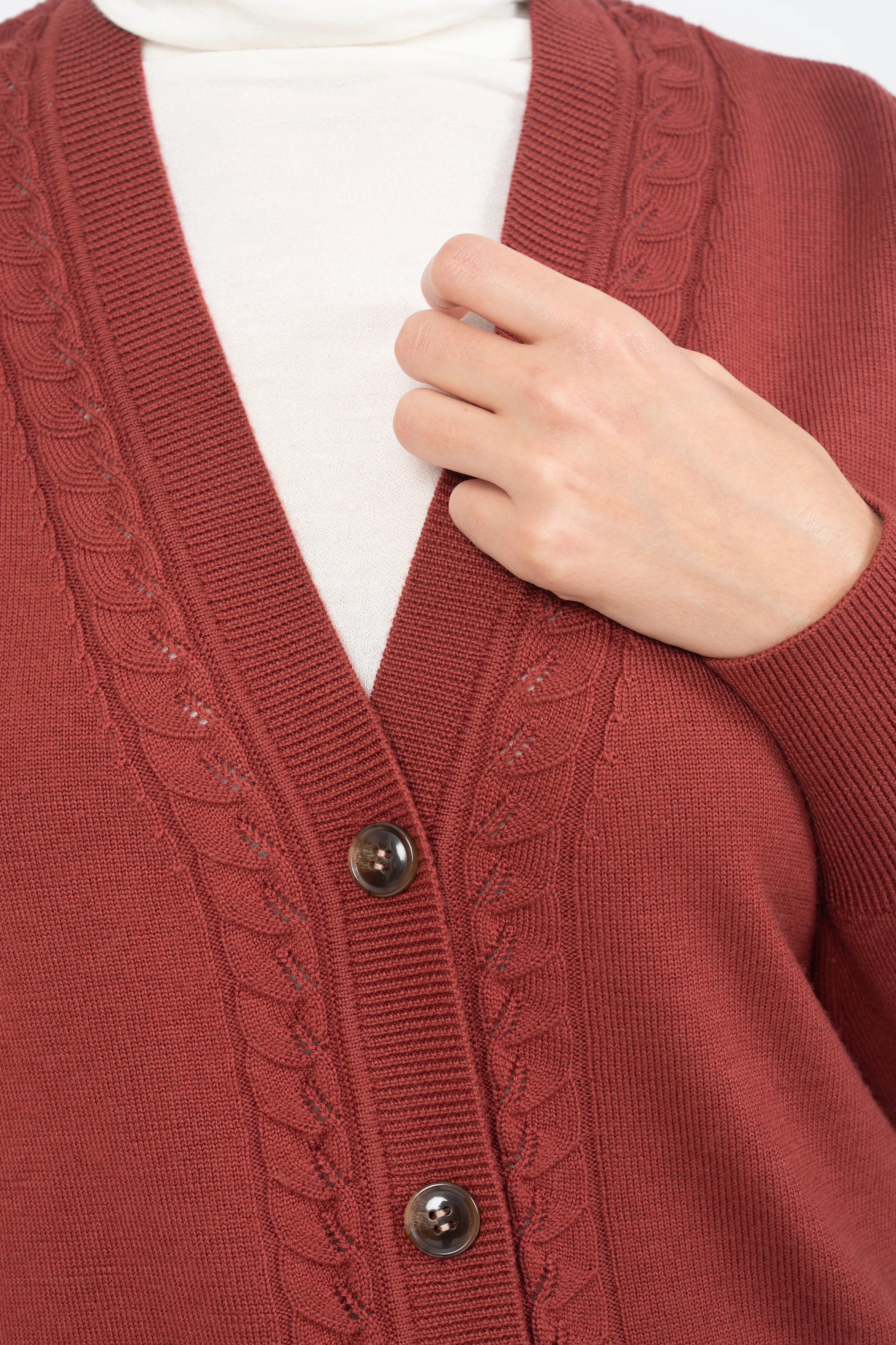 GILET MIREN - BRIQUE