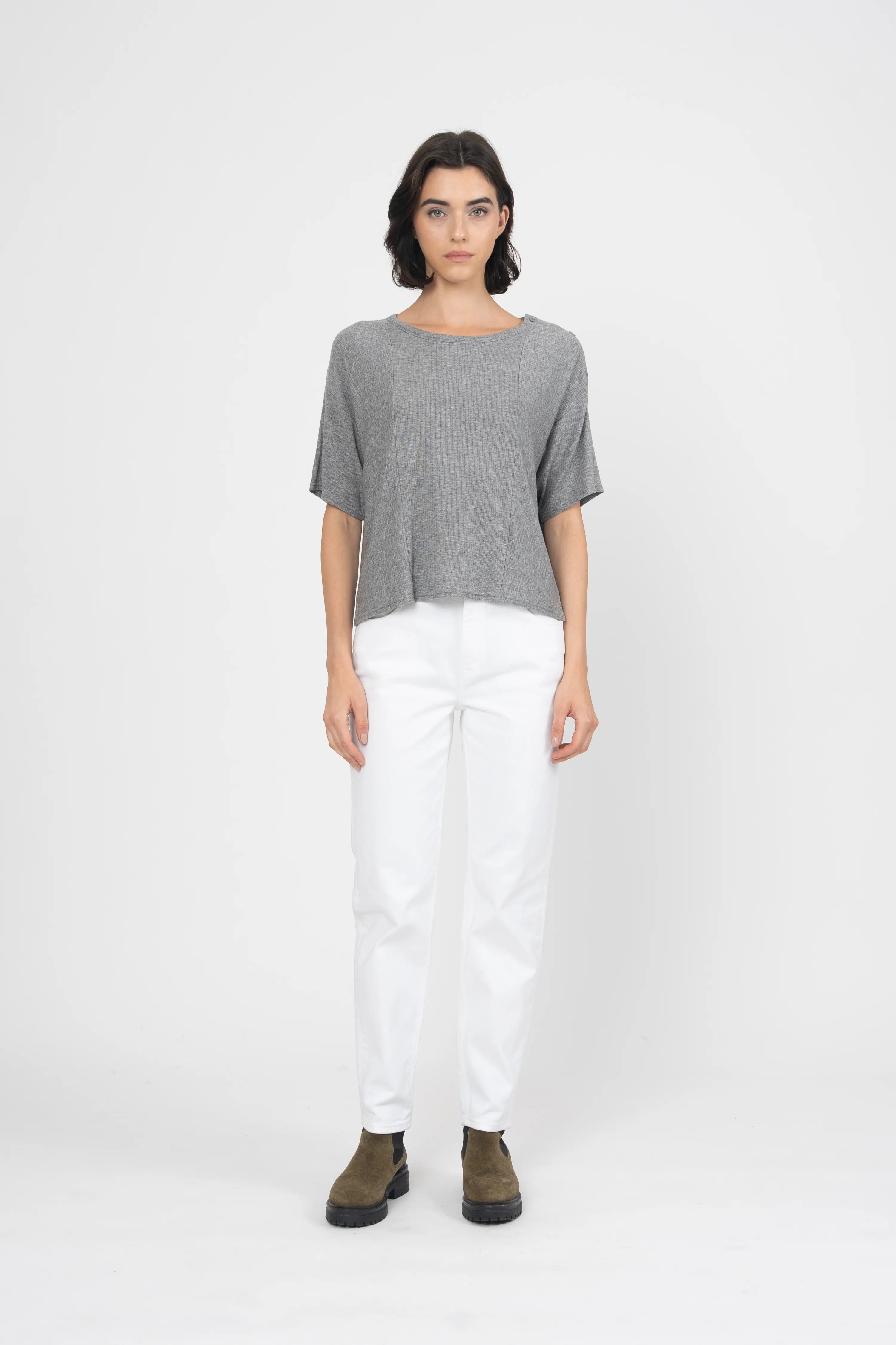 TEE-SHIRT TIB - GRIS CHINE
