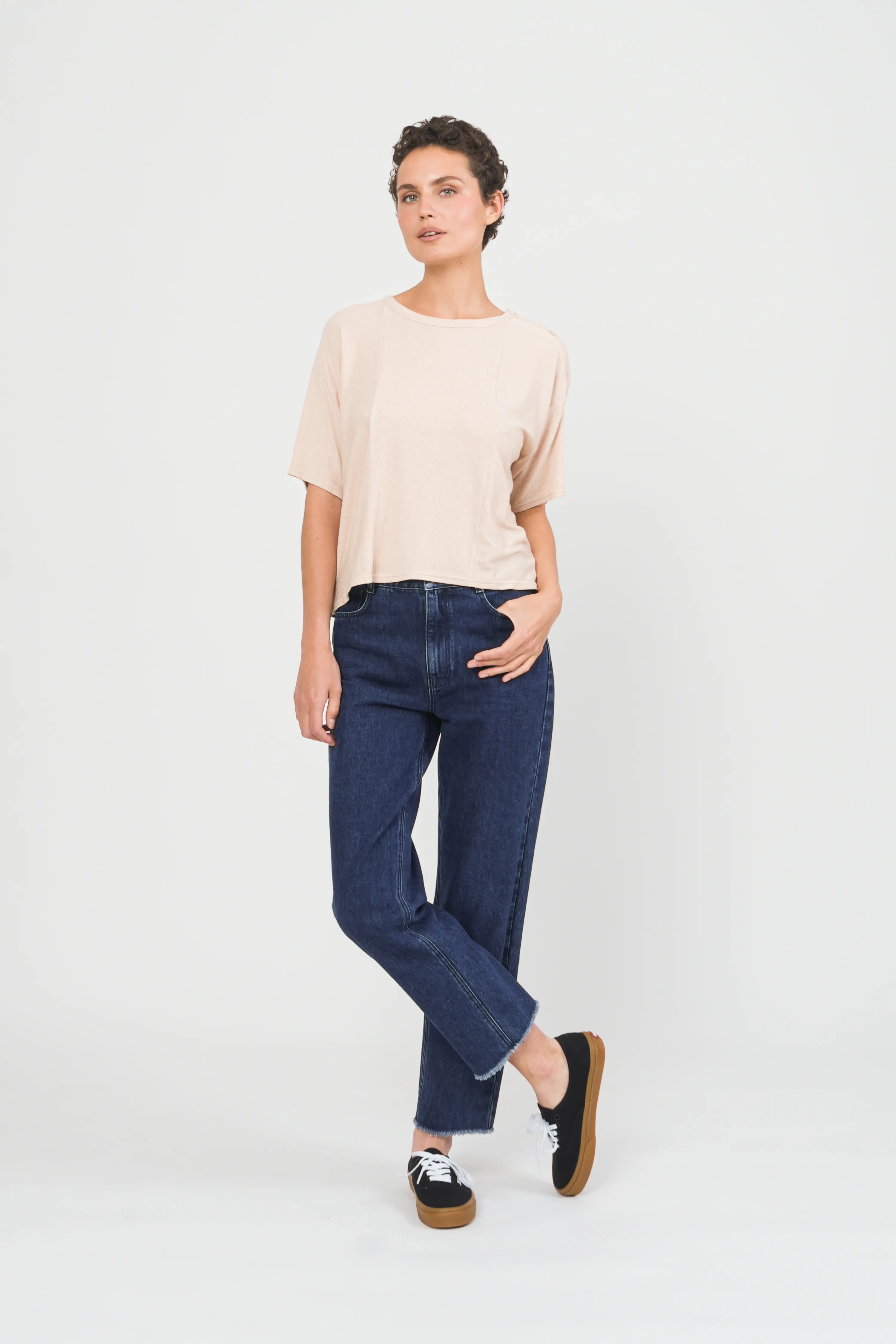 TEE-SHIRT TIB - BEIGE CHINE