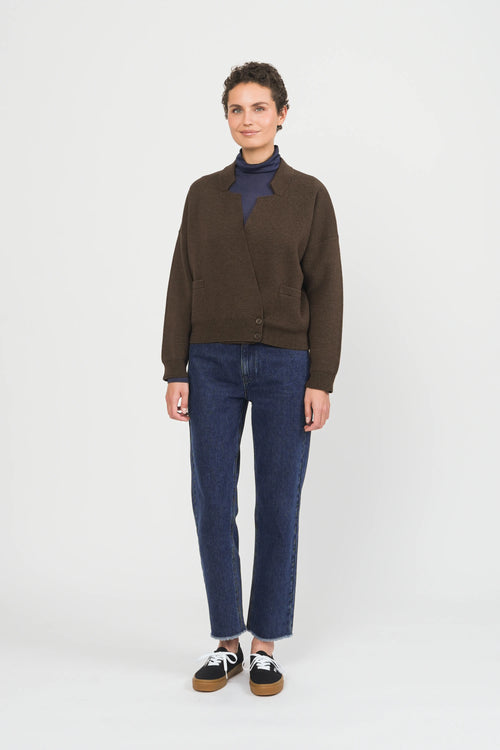 GILET BAMALA - DARK BROWN