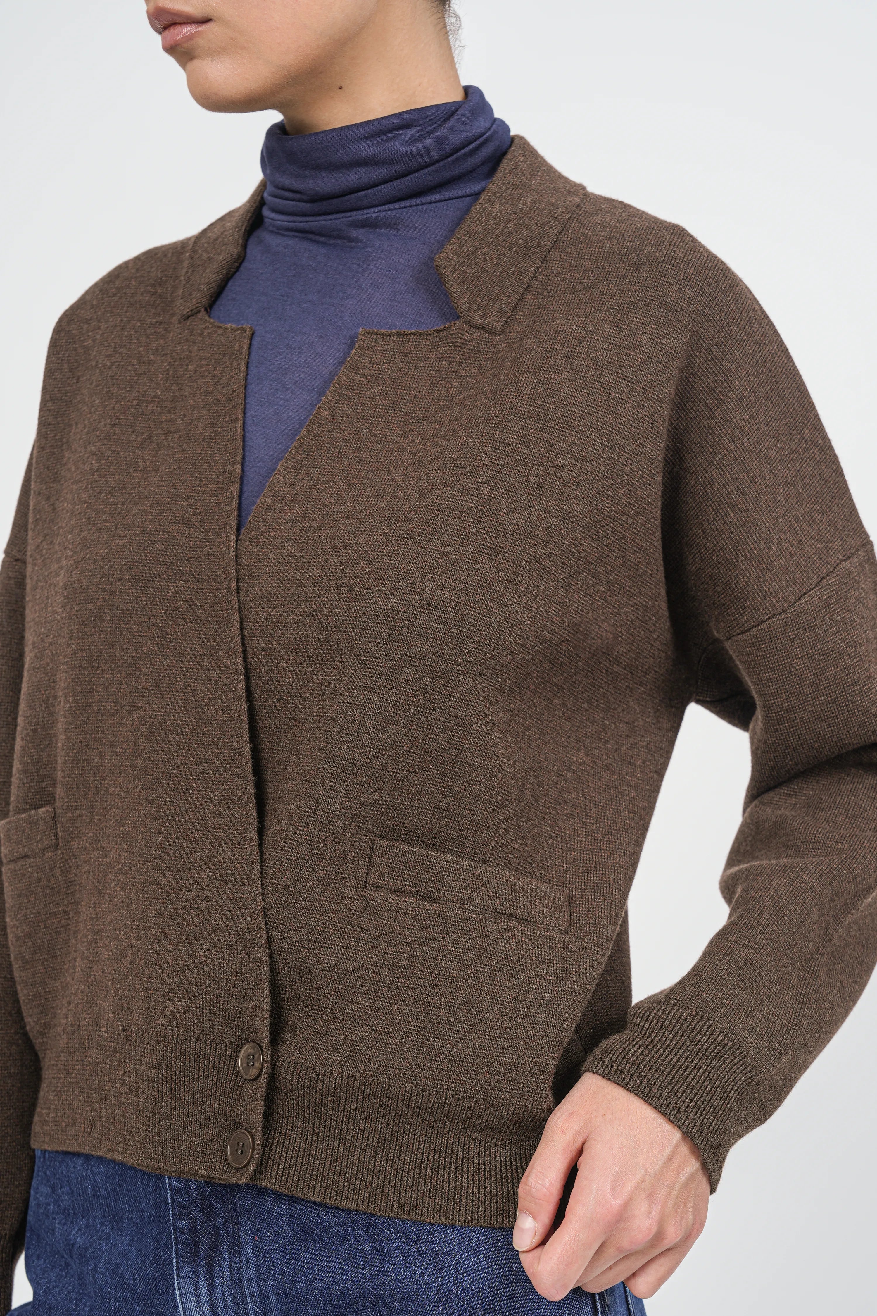 GILET BAMALA - DARK BROWN