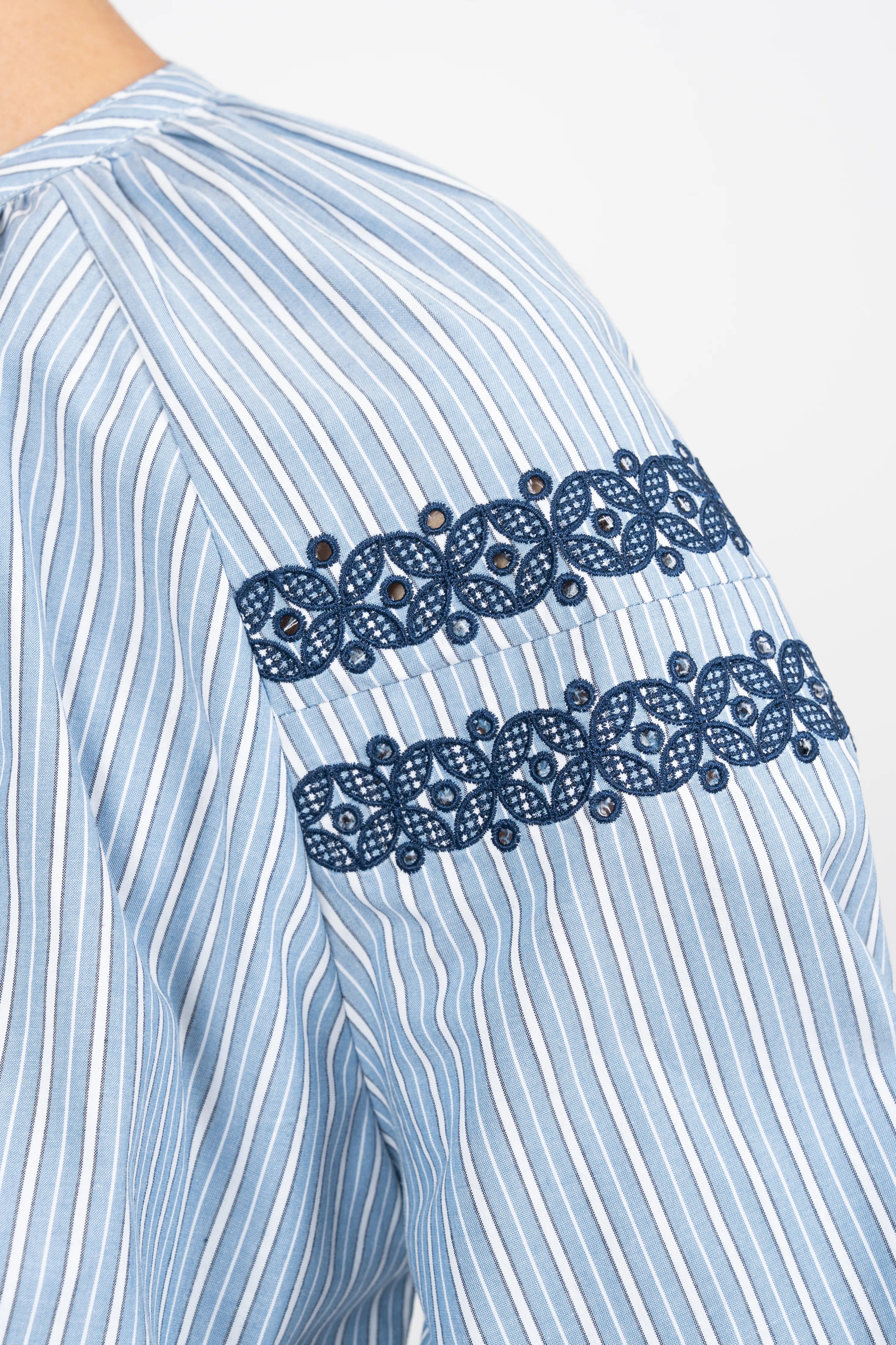 BLOUSE RACHEL - BLUE STRIPES