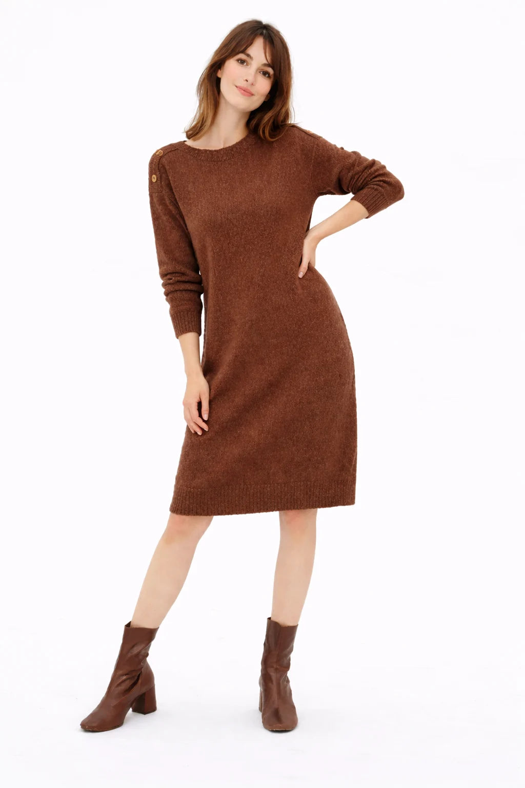 ROBE MALICE - DARK BROWN