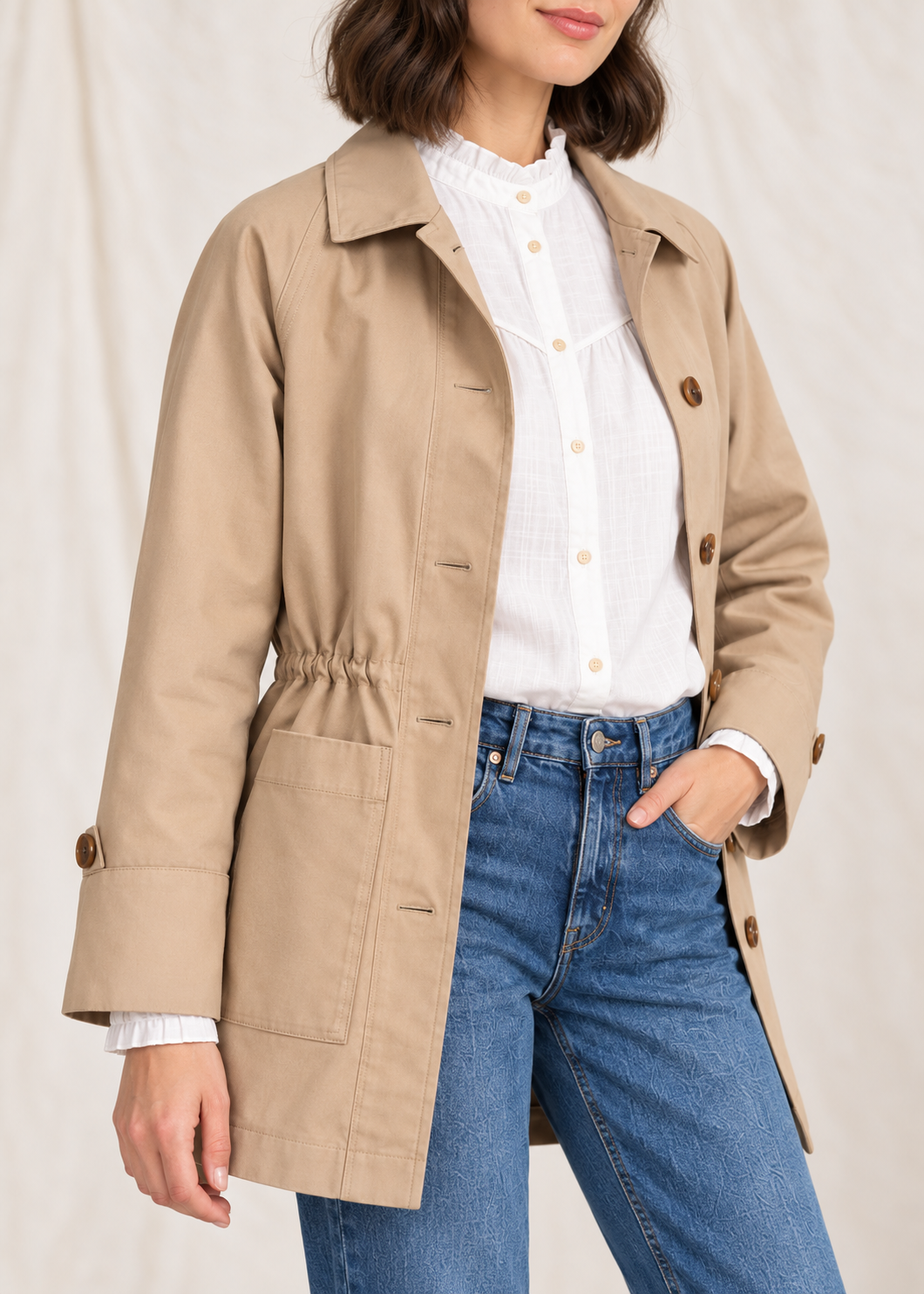 VESTE PIALA - TAUPE