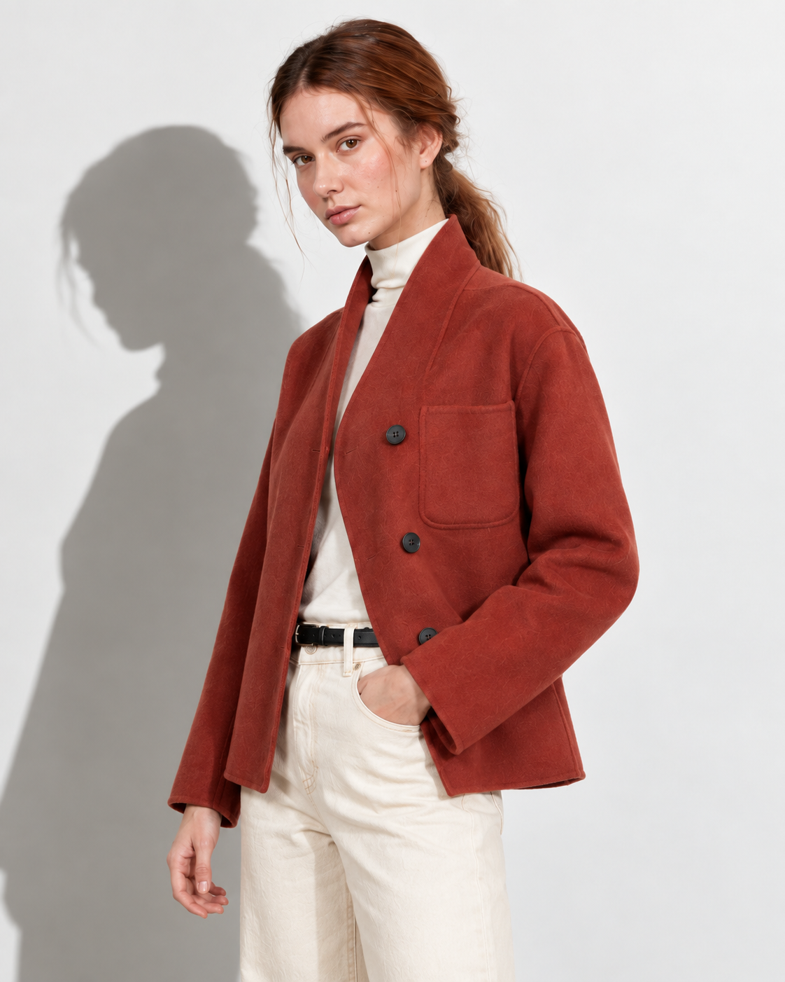 MANTEAU FLORIANE - BRIQUE