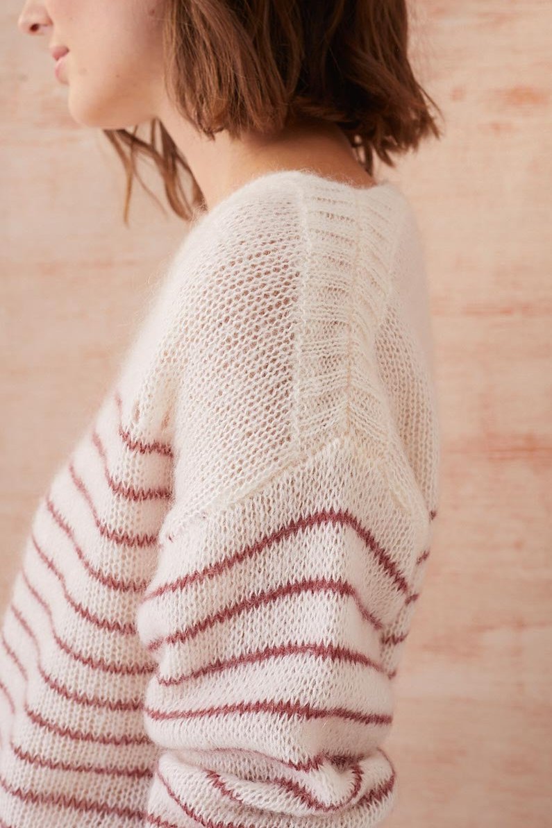 PULL MONETTE - ECRU/TERRACOTA