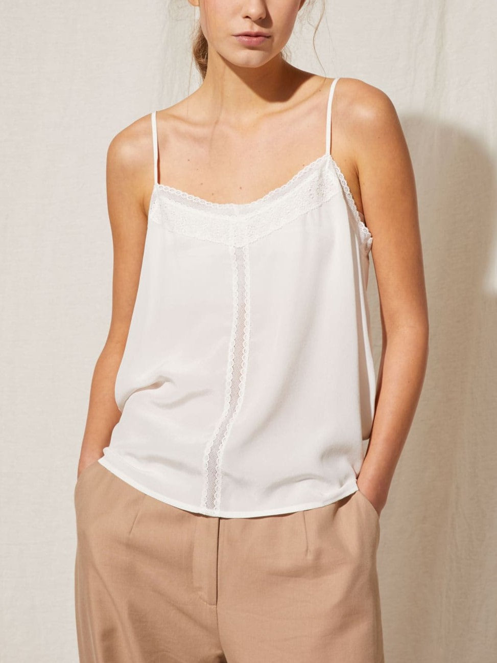 BLOUSE TRAN - OFF WHITE