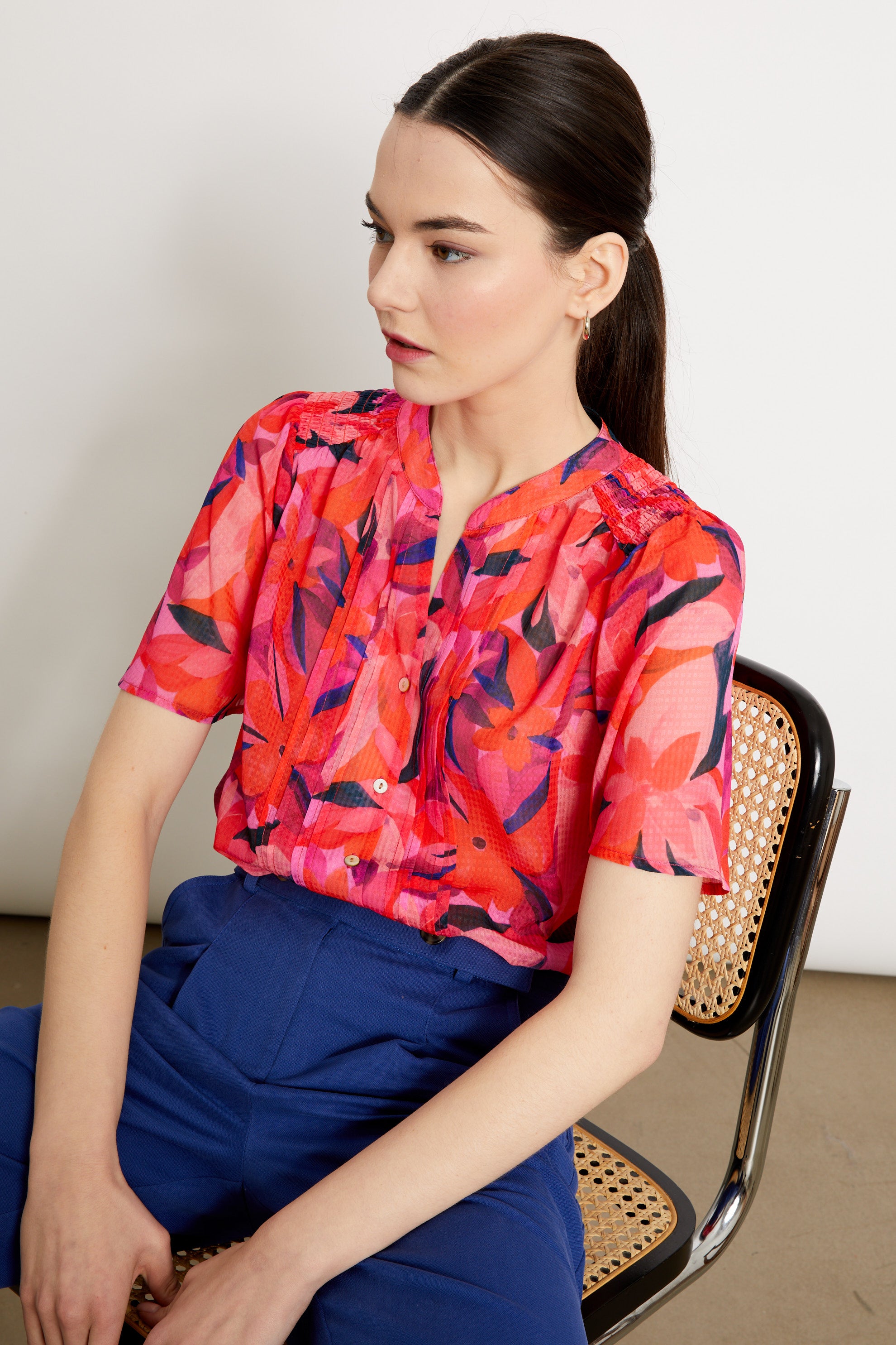 BLOUSE PRISSY - PRINT ANEMONE