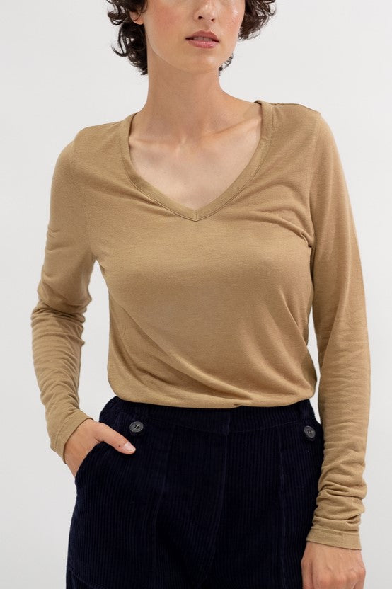 TEE-SHIRT CARENA - NOISETTE