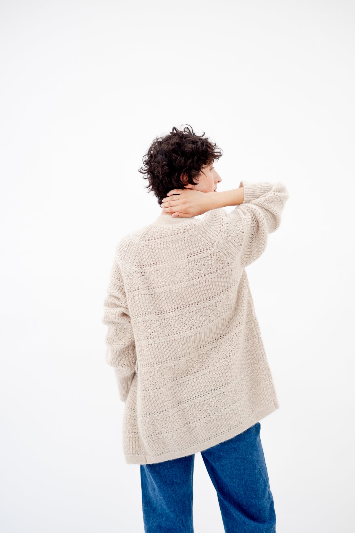 MANDELA CARDIGAN - HEATHER SAND