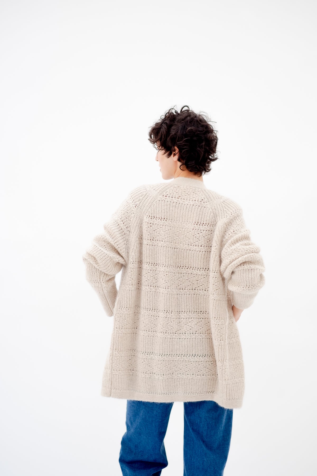 MANDELA CARDIGAN - HEATHER SAND
