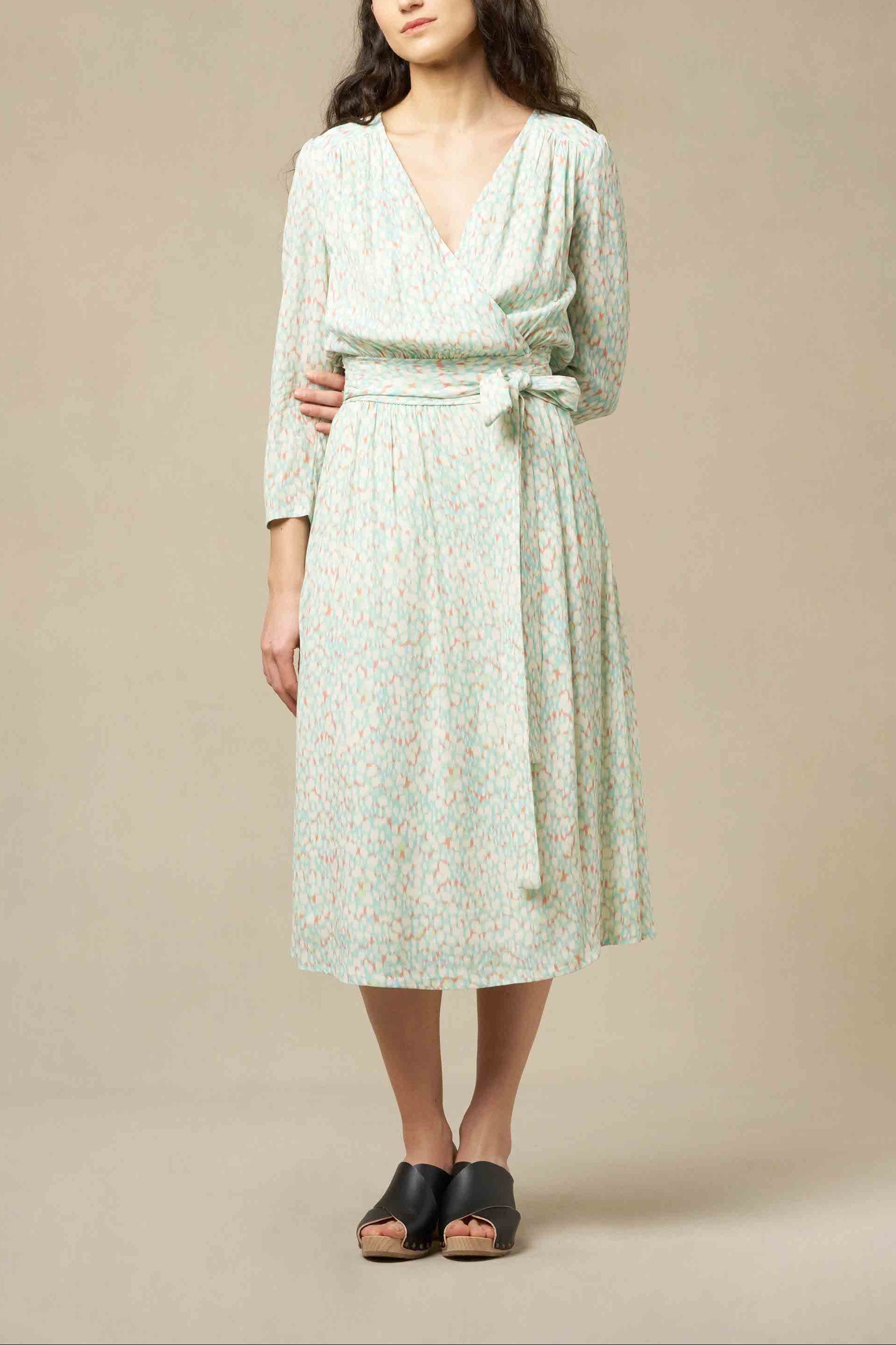 ROBE PAULOU - PRINT ACACIA