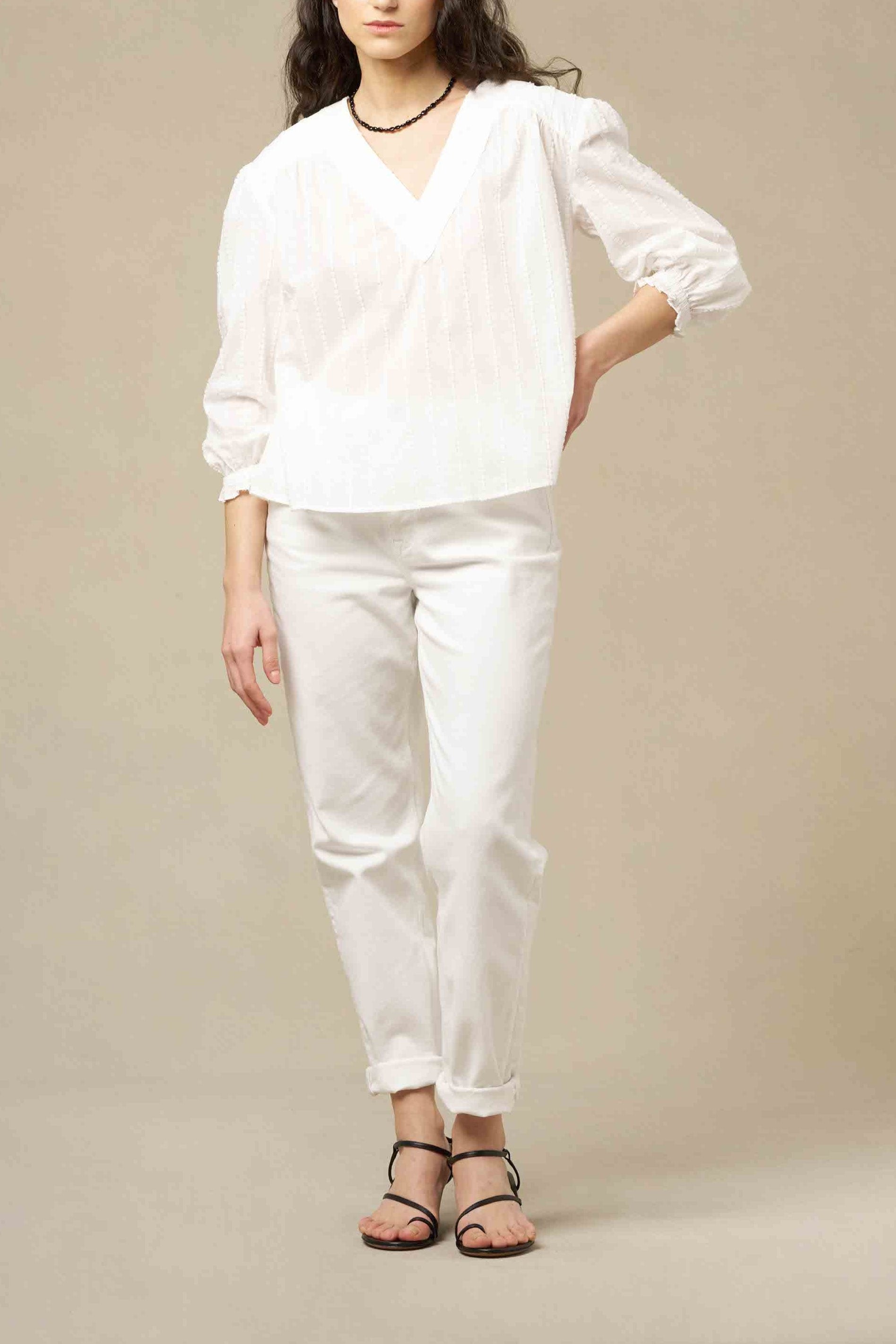 BLOUSE PANKA - BLANC