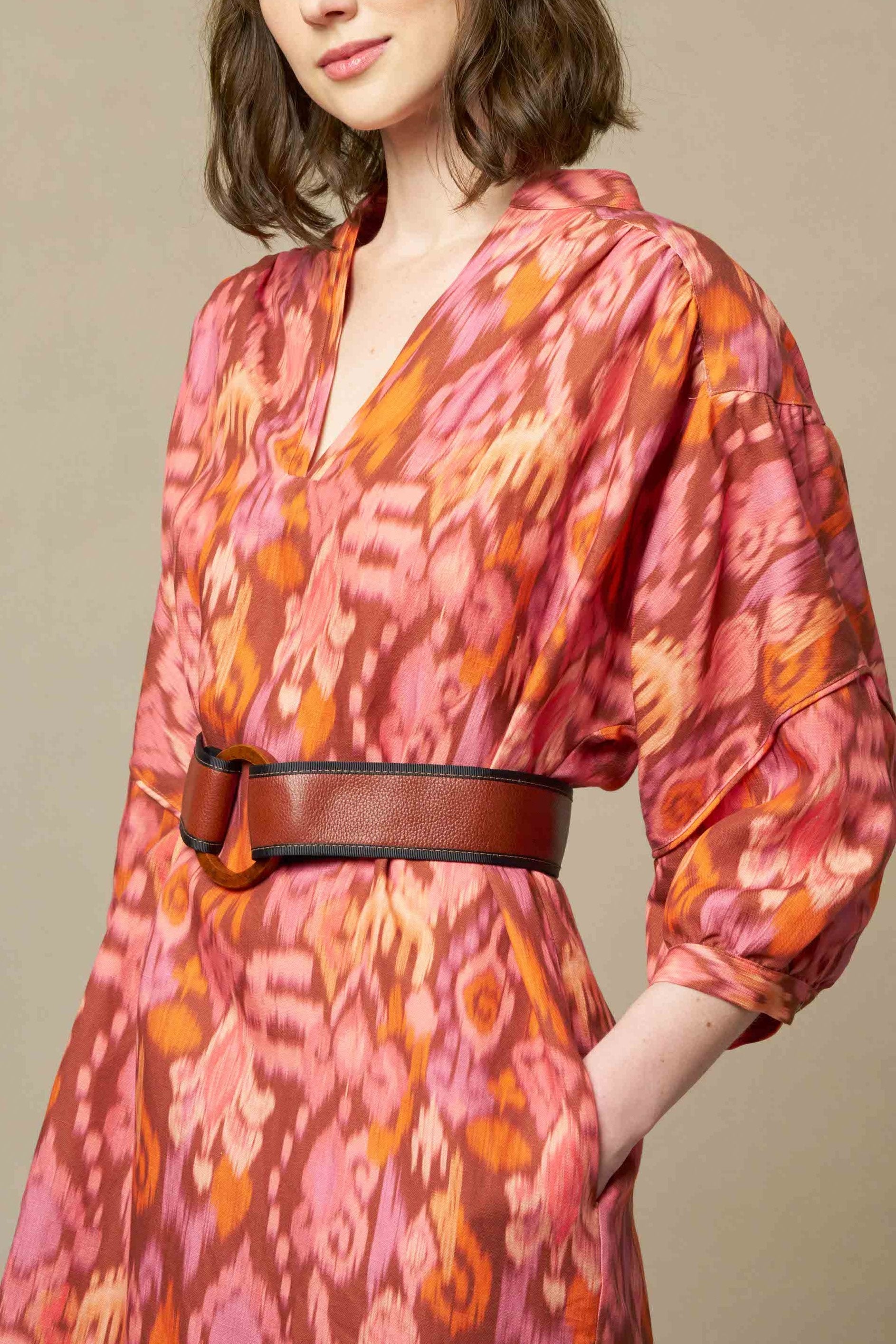 ROBE PANSEY - PRINT IKAT