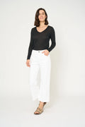 JEAN FARAH CROP - BLANC