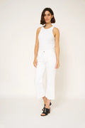 JEAN FARAH CROP - BLANC