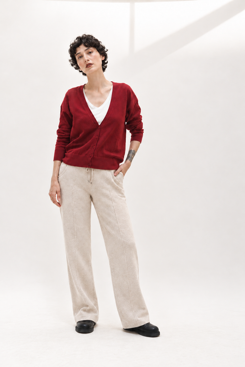 PANTALON CONSTANCE - BEIGE CHINE