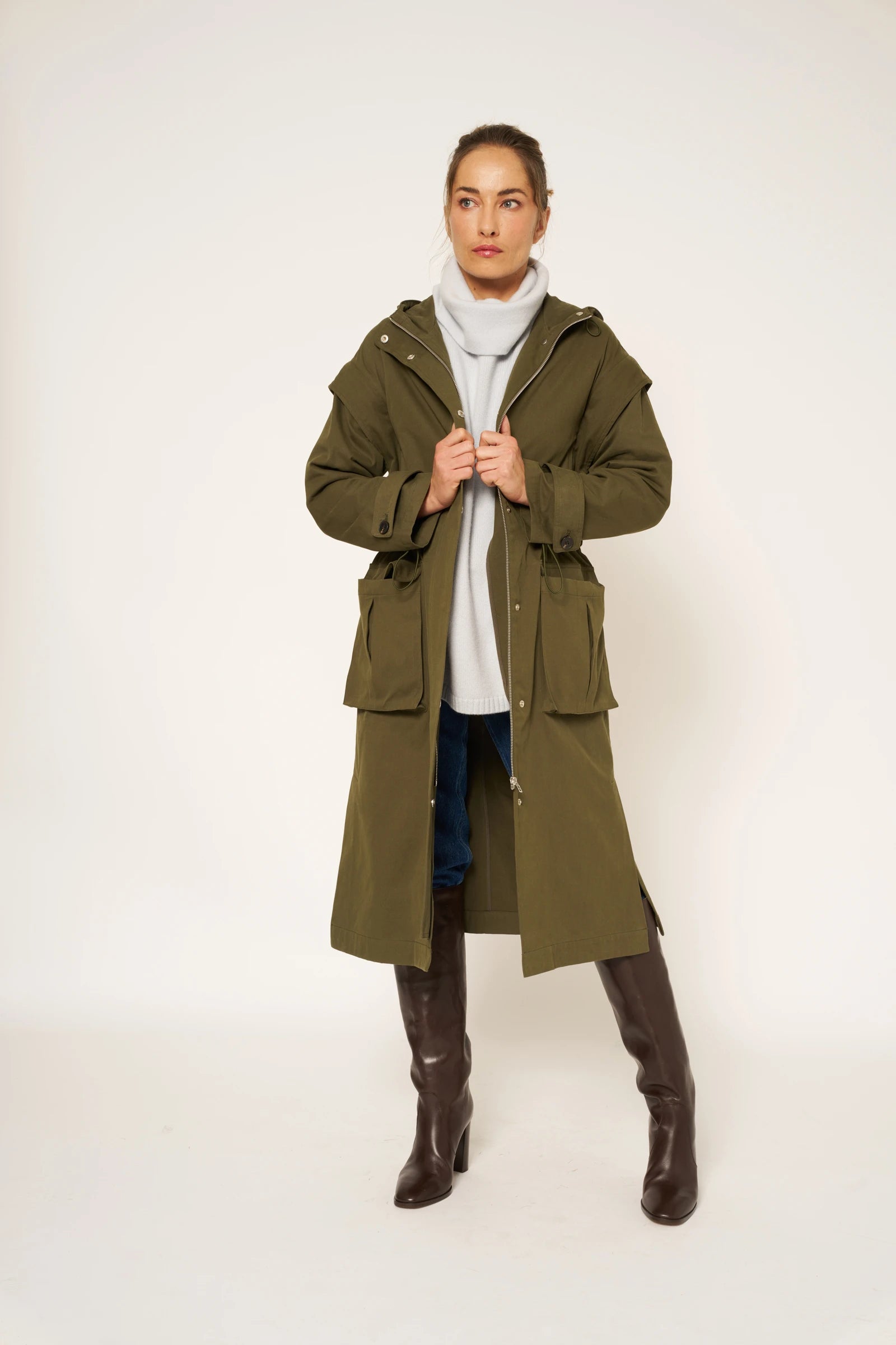 MANTEAU CALVIN - KAKI