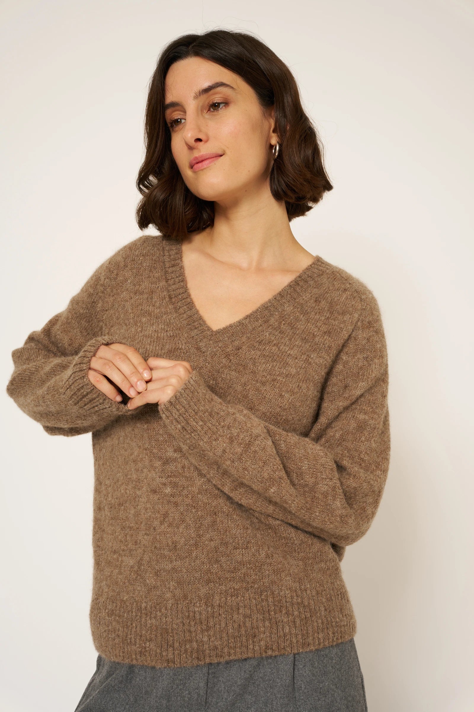 PULL MIRANDE - TAUPE