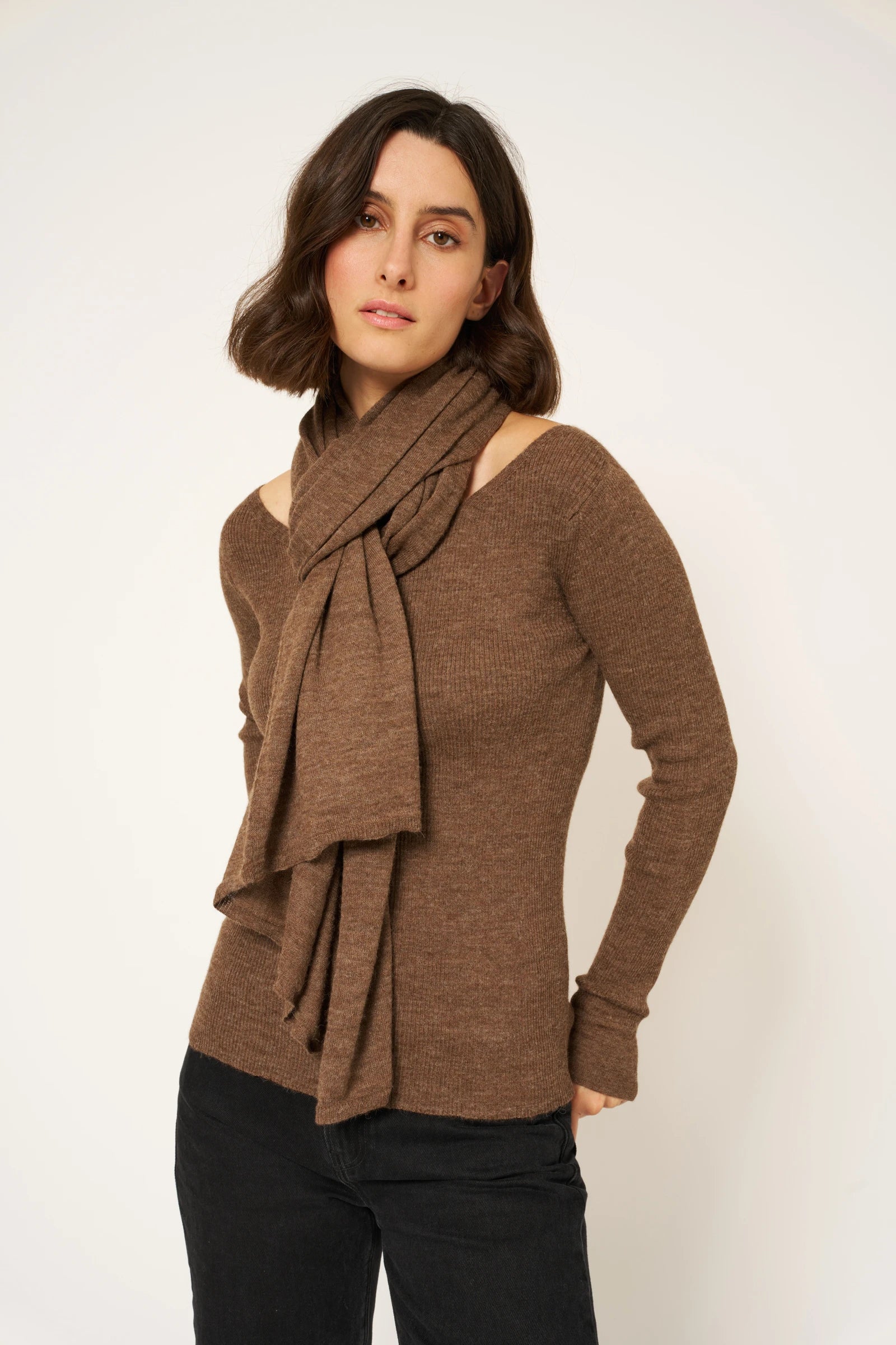 PONCHO ELIES 2 EN 1 - TAUPE