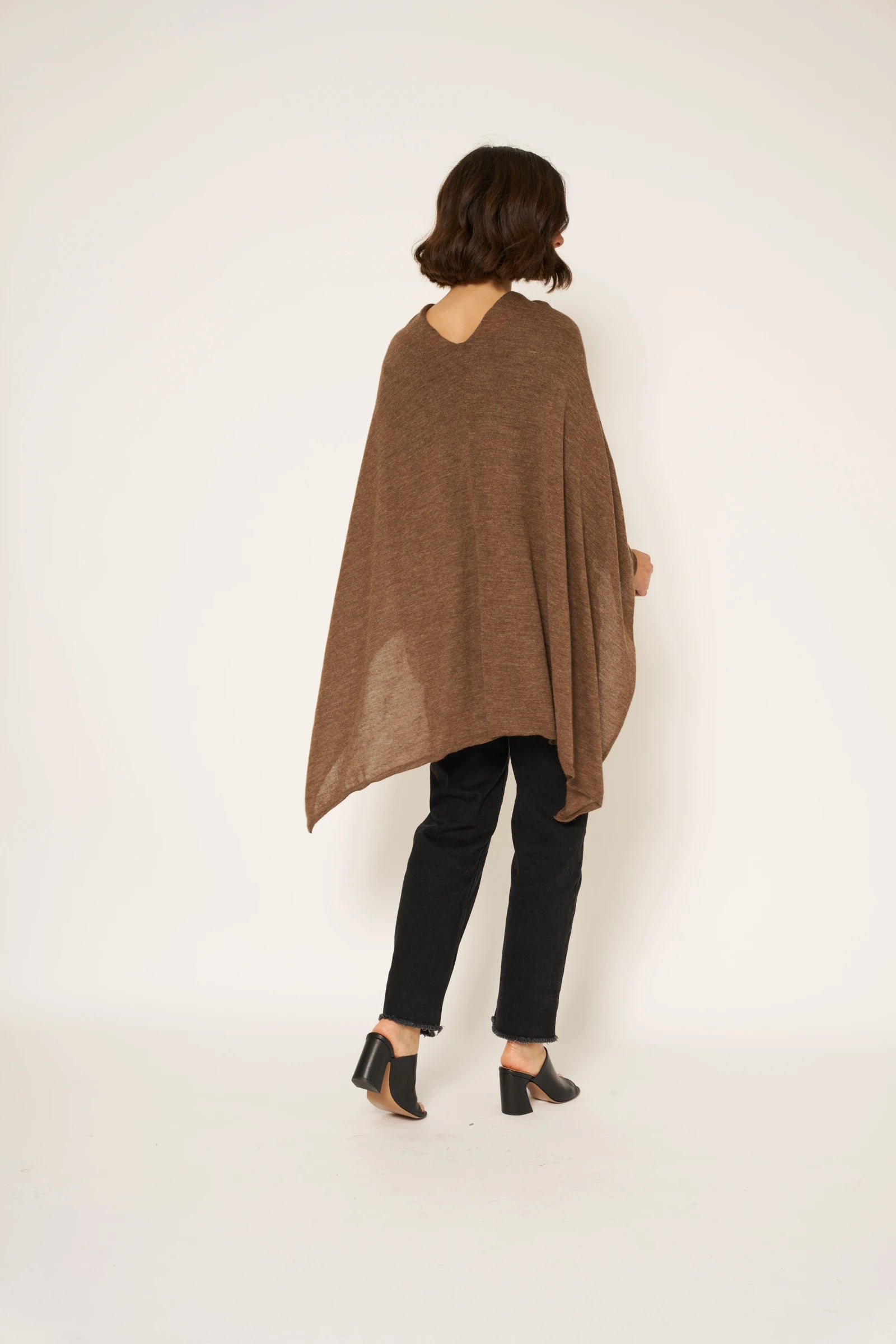 PONCHO ELIES - TAUPE