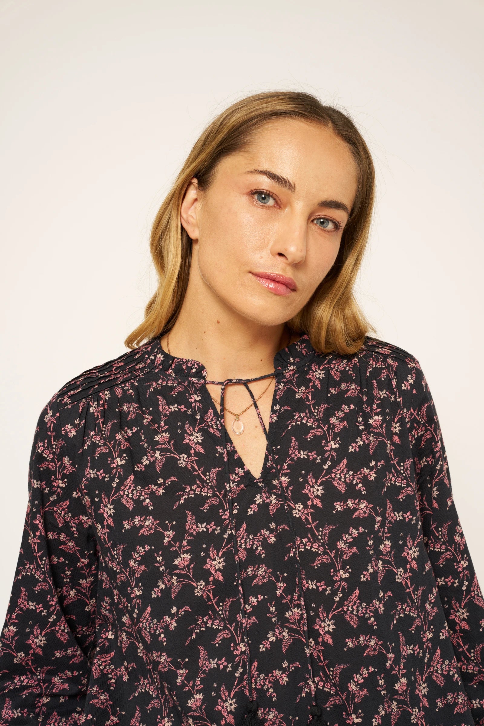 BLOUSE PARVINE - PRINT BOUQUET