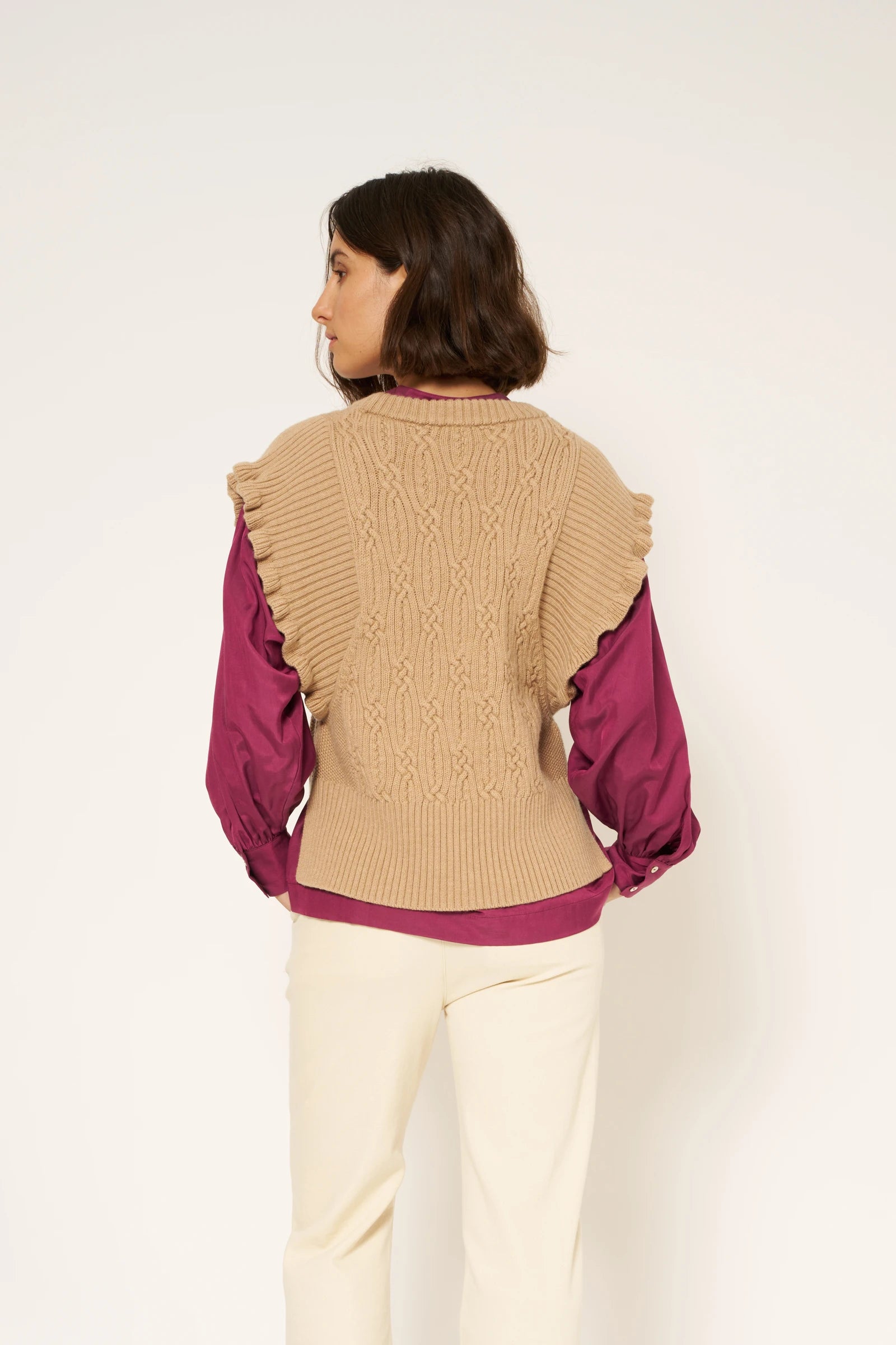 PULL MOMO - BEIGE CHINE