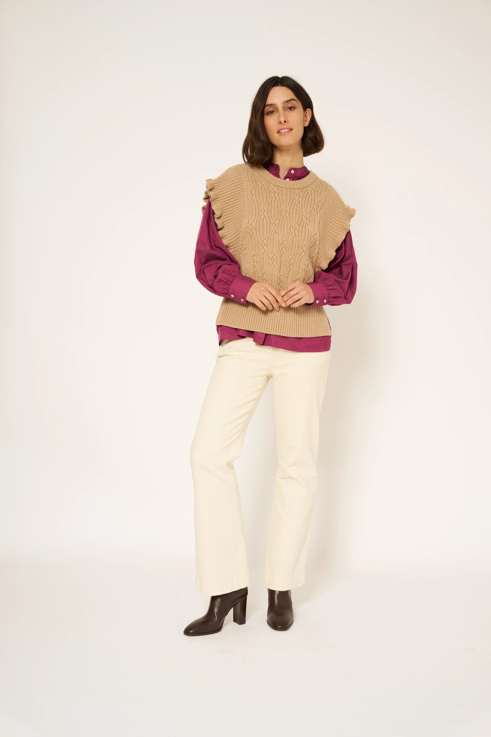 PULL MOMO - BEIGE CHINE