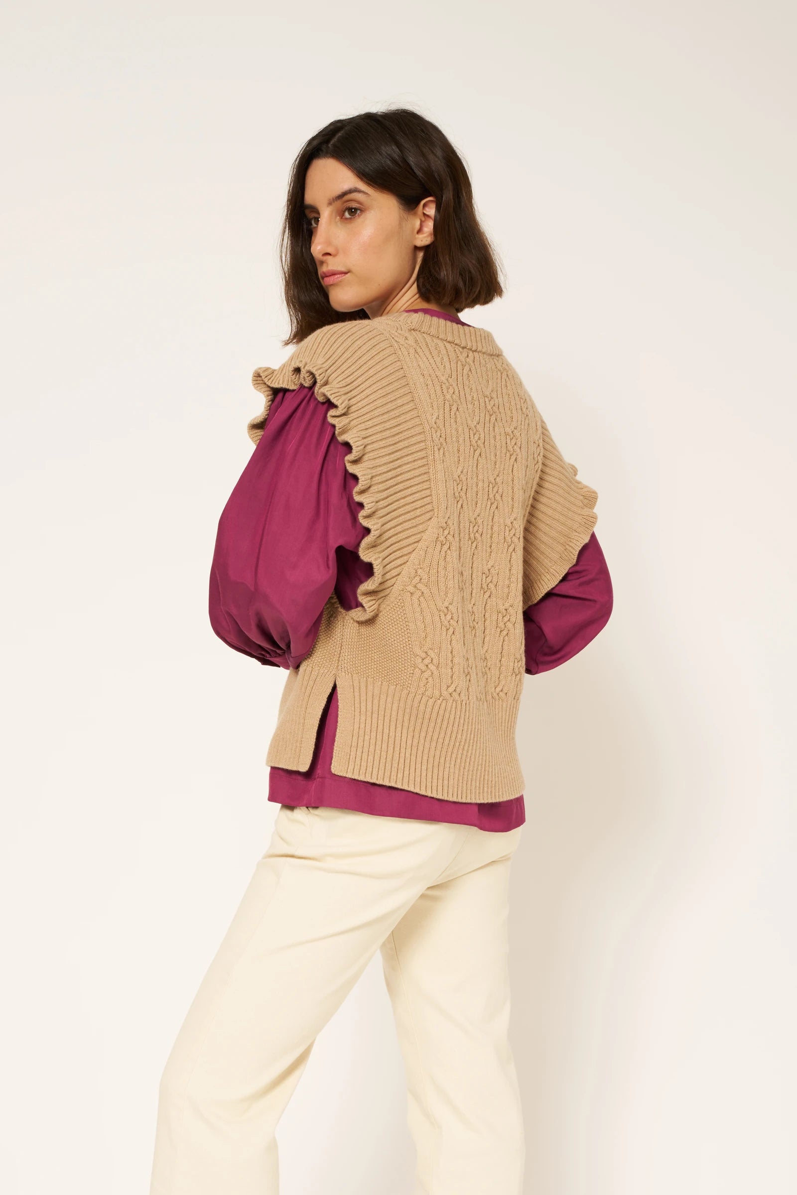 PULL MOMO - BEIGE CHINE